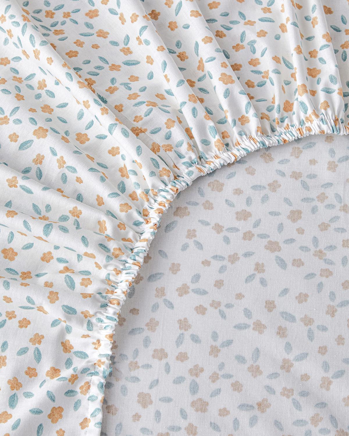 Chamomile Cells Baskılı King Size Pike Takımı 240x220 cm Sarı