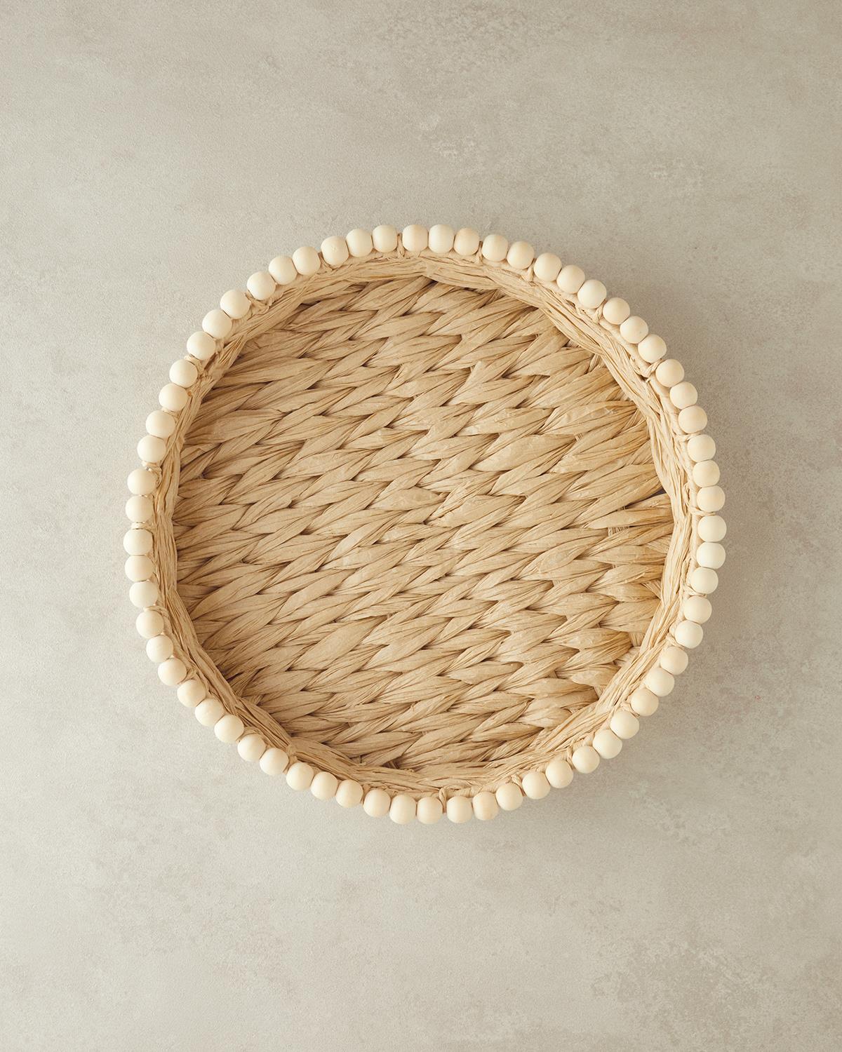 Chaplet Hasır Tepsi Kahverengi