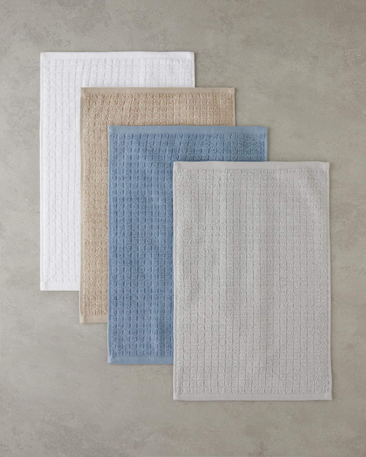 Chequer Pamuk El Havlusu 30x45 cm Mavi