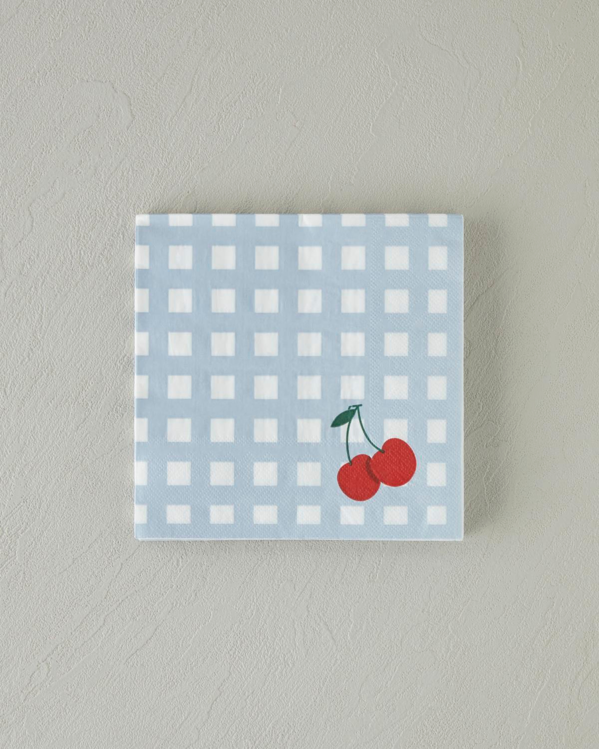 Cherry Cherry Kağıt 20'li Kağıt Peçete 33x33 cm Mavi