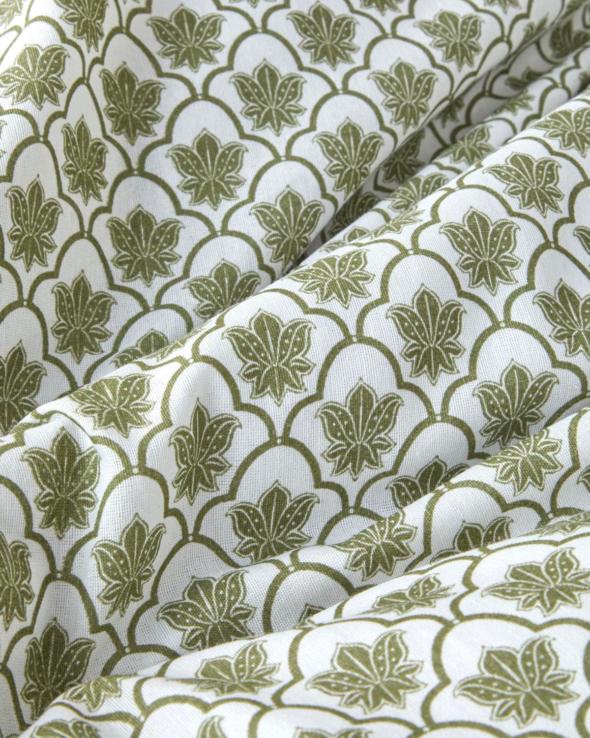 Chic Bloom Kolay Ütülenir Çift Kişilik Nevresim Takımı 200x220 cm Yeşil