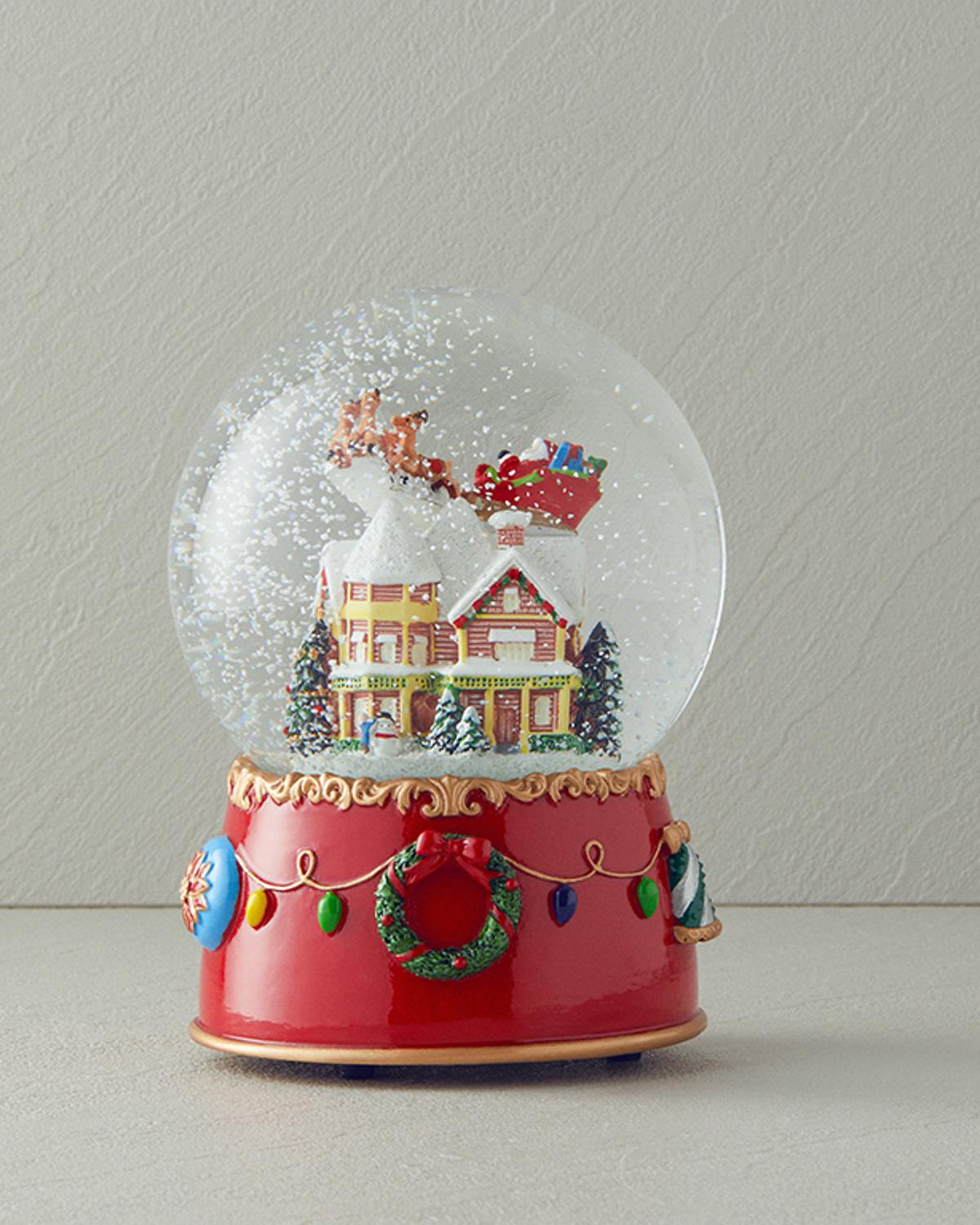 Christmas House Müzik Kutusu 12x12x16,5 cm Kırmızı
