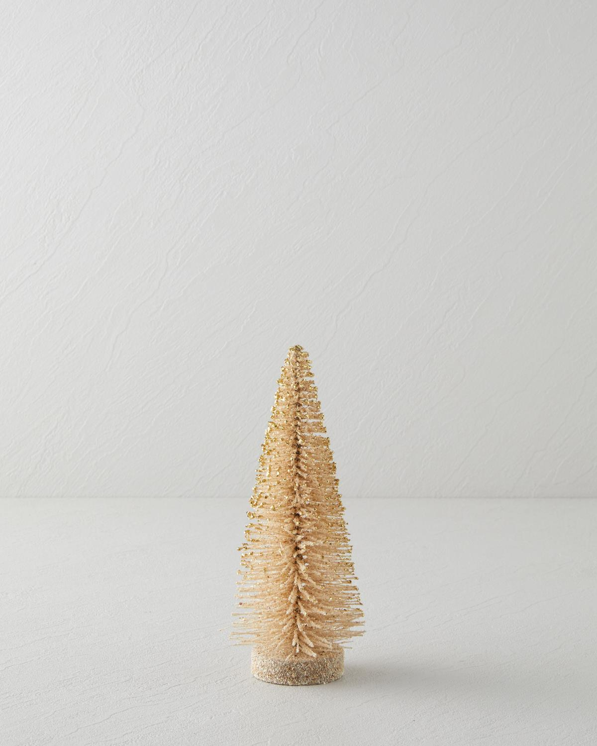 Christmas Tree Dekoratif Obje 20 cm Şampanya