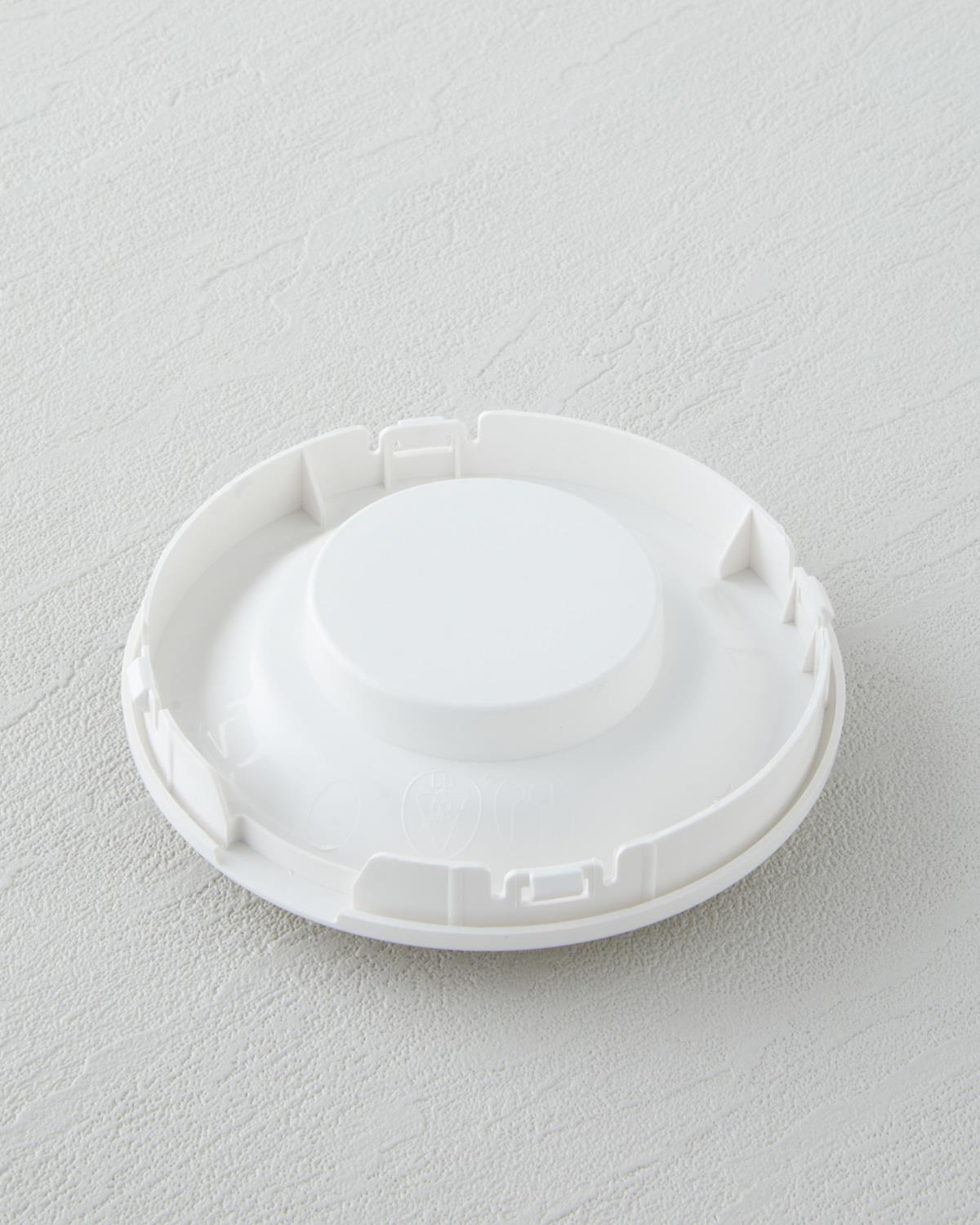 CMK DEMLİK KAPAĞI BEYAZ LOGOLU Krom