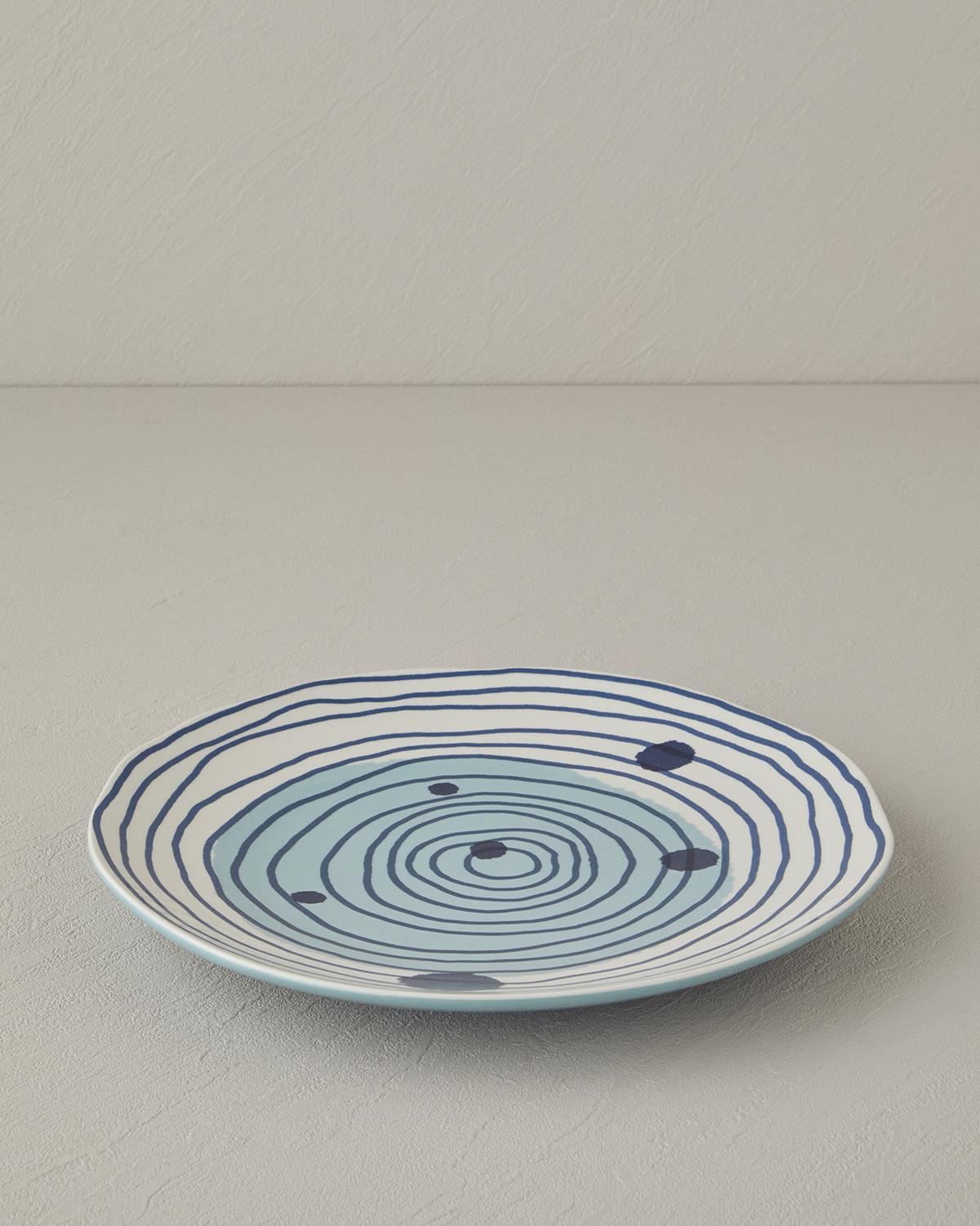 Coachella Universe Stoneware Servis Tabağı Mavi