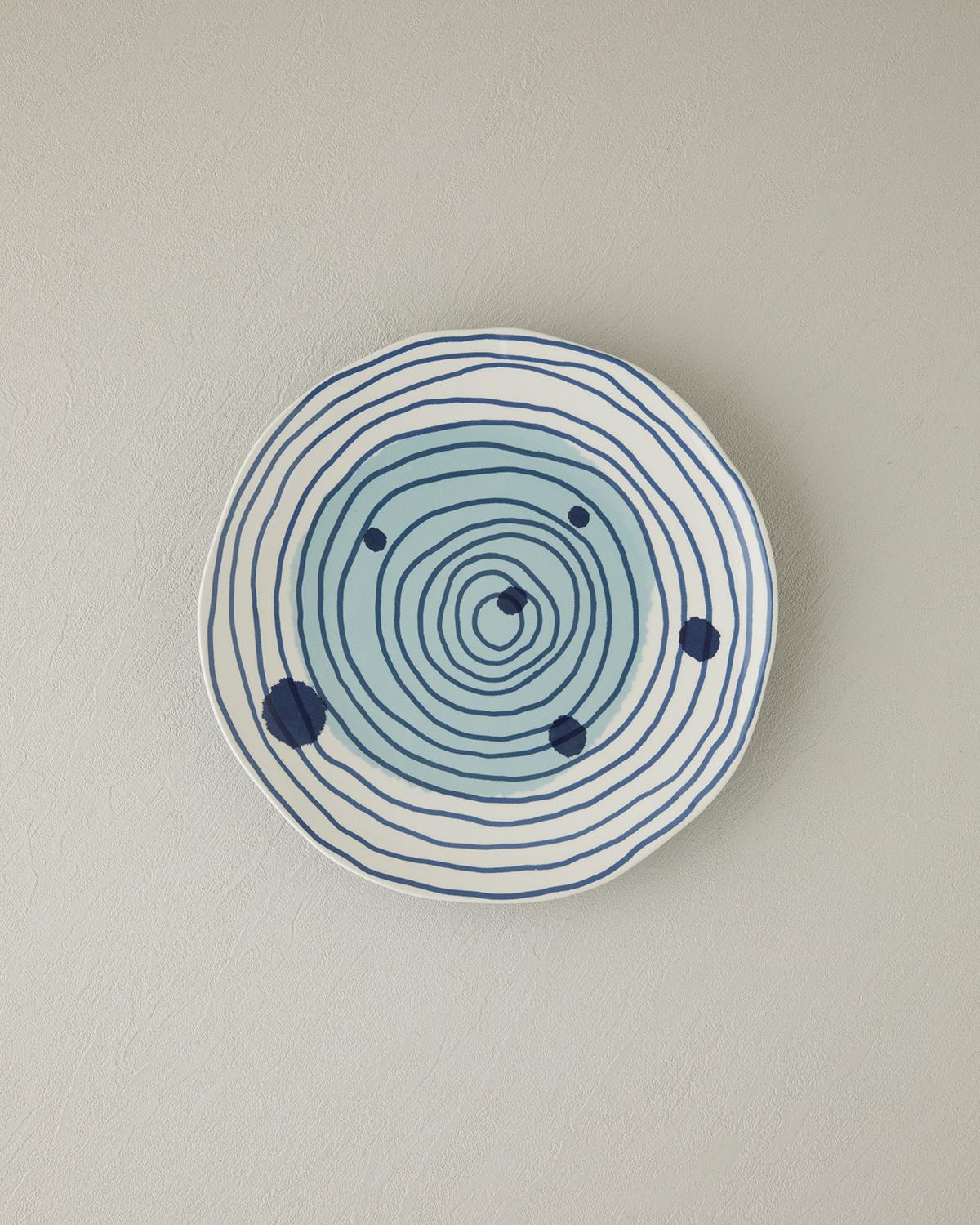 Coachella Universe Stoneware Servis Tabağı Mavi