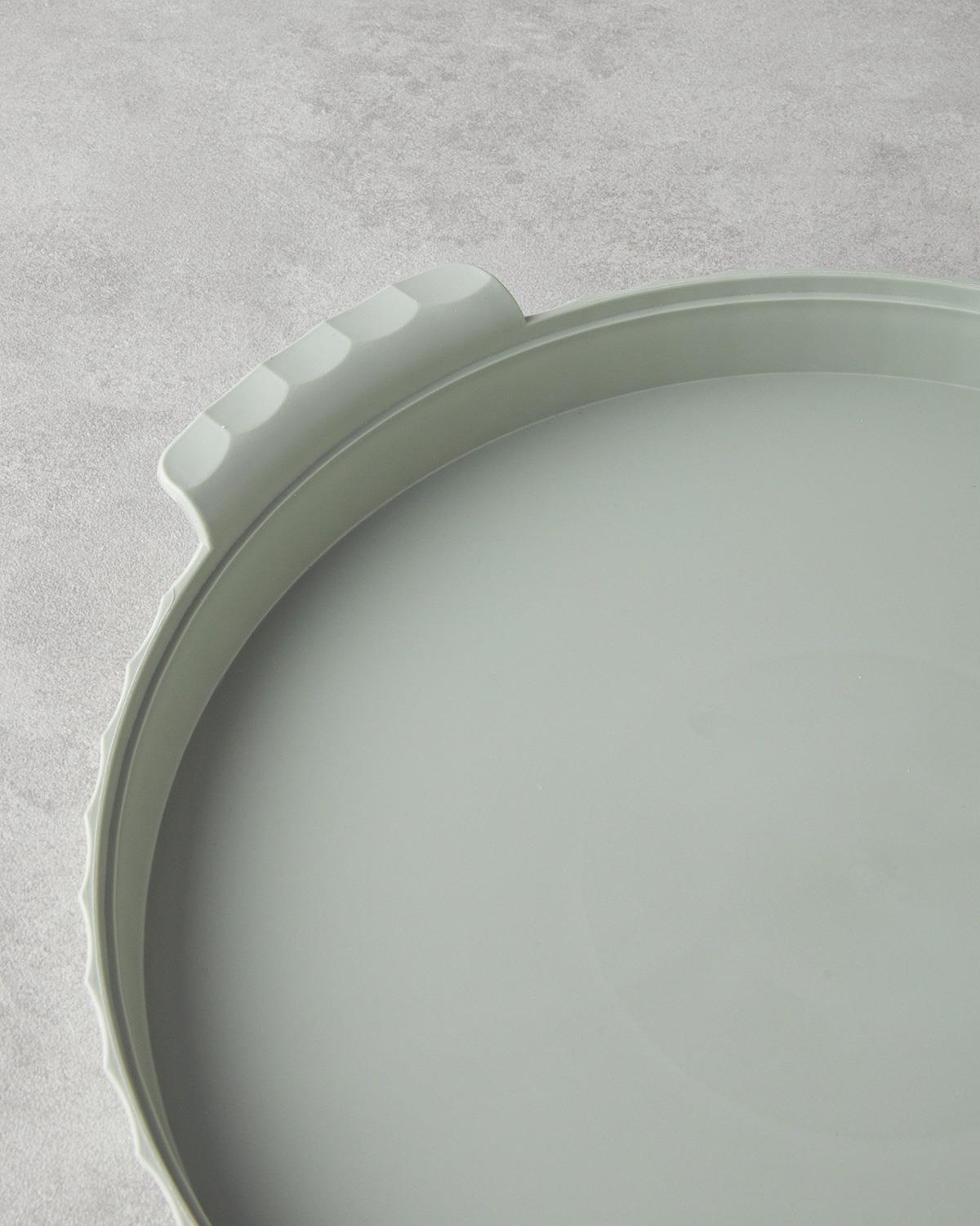 Colessa PP-Kristal Kapaklı Kek Standı 35 cm Yeşil