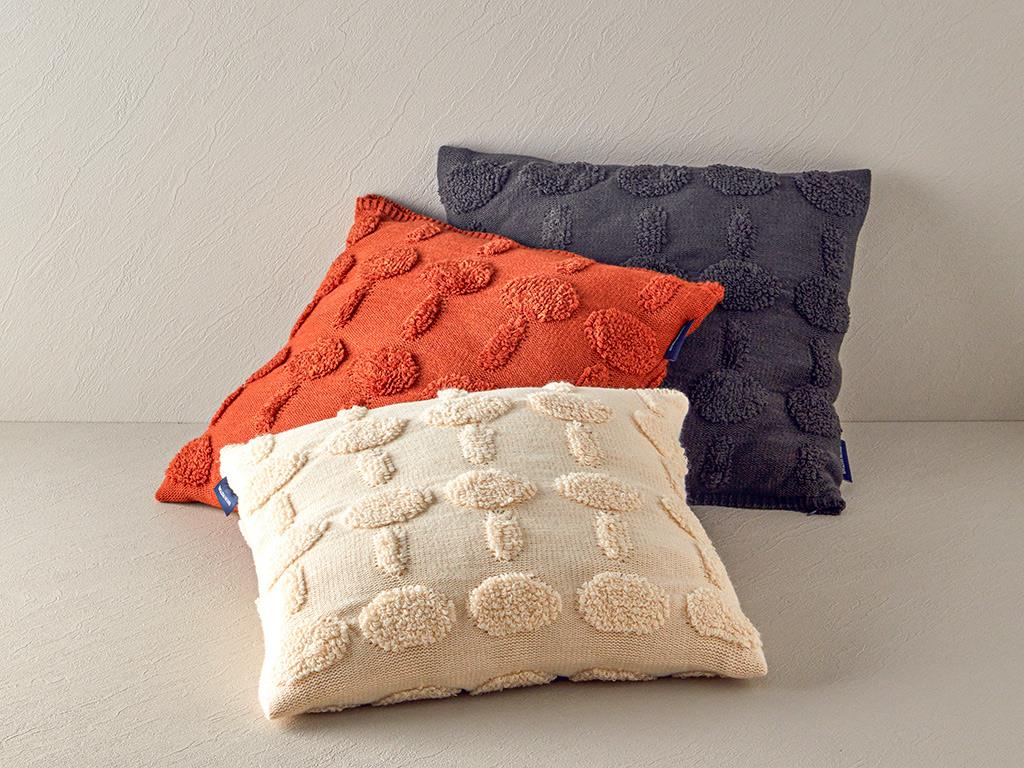 Comfycover Triko Kırlent Kılıfı Kiremit