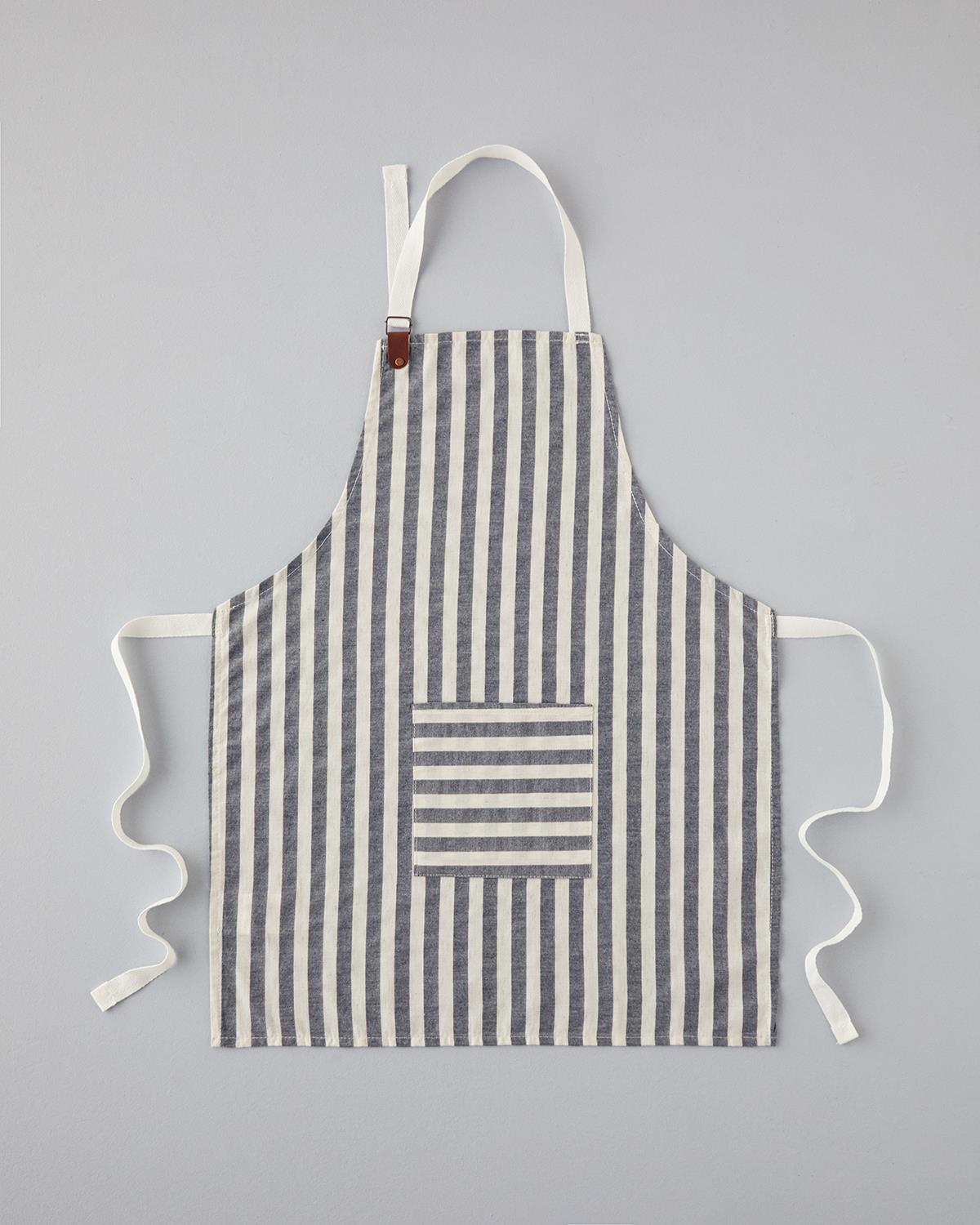 Cooker Pamuk-Keten Mutfak Önlüğü 70x55 Cm Lacivert