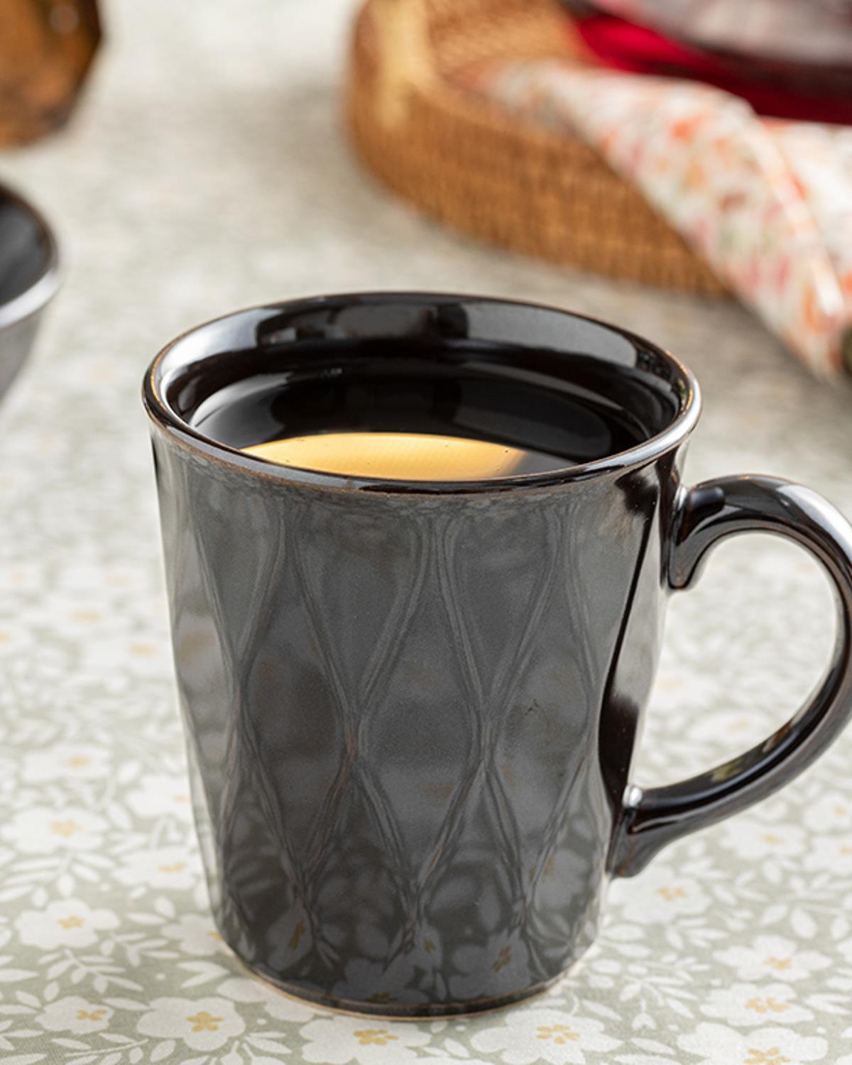 Cristallo Seramik Kupa 290 ml Kahverengi
