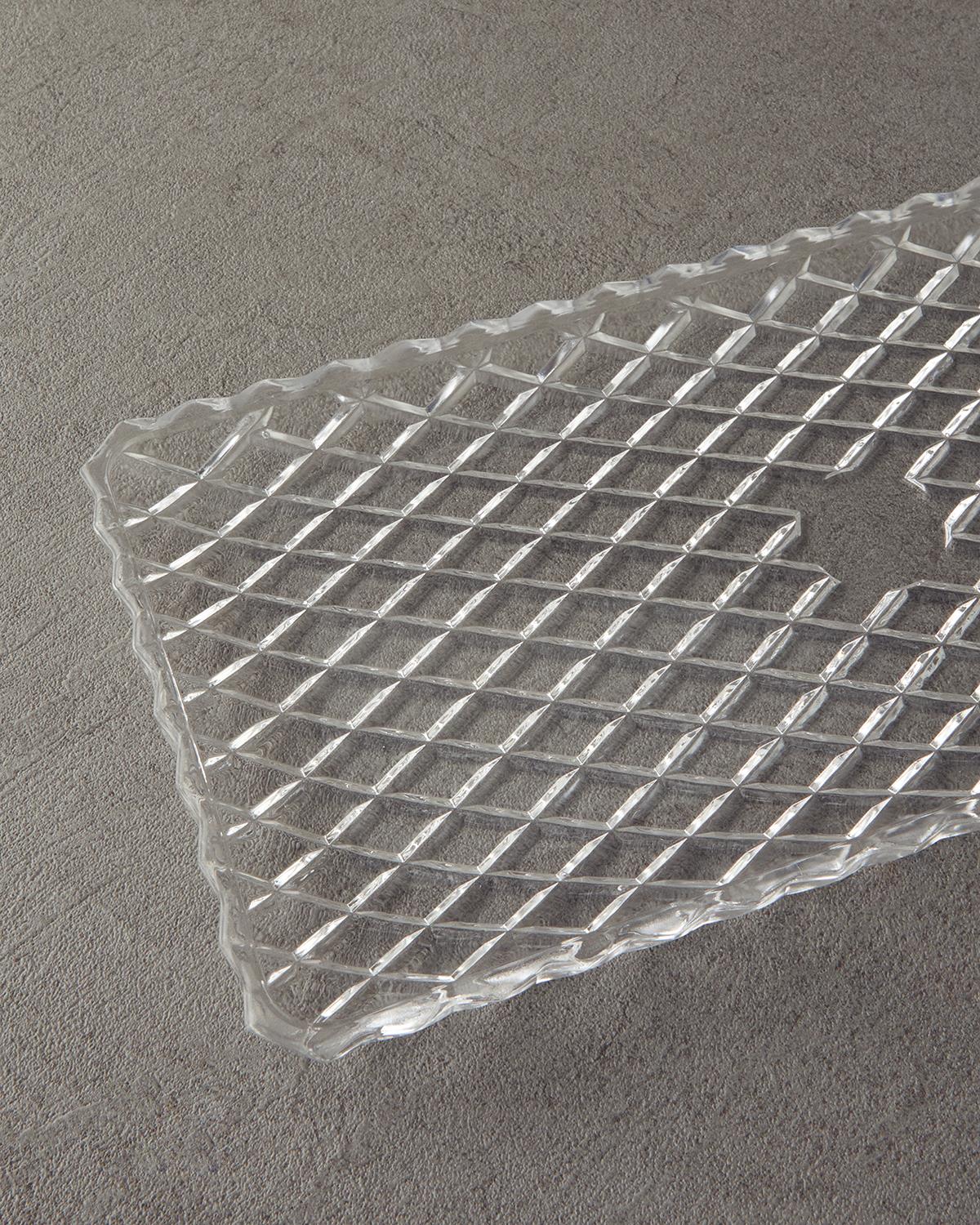 Crux Cam Sunumluk 37,5x18 cm Şeffaf