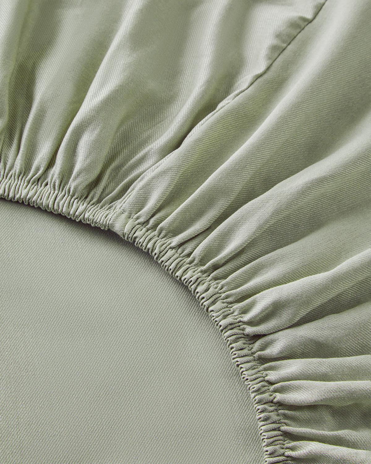 Crystal İpeksi Twill King Size Nevresim Takımı 240x220 cm Yeşil