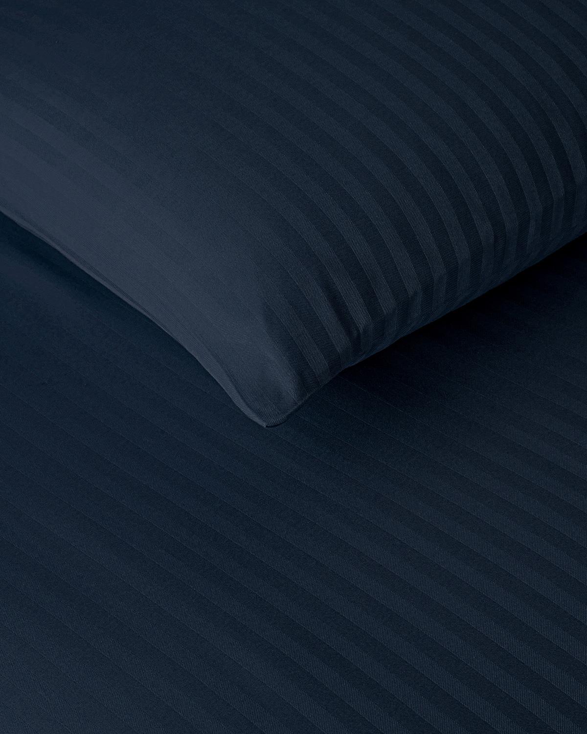 Crystal İpeksi Twill King Size Nevresim Takımı Gece Mavisi