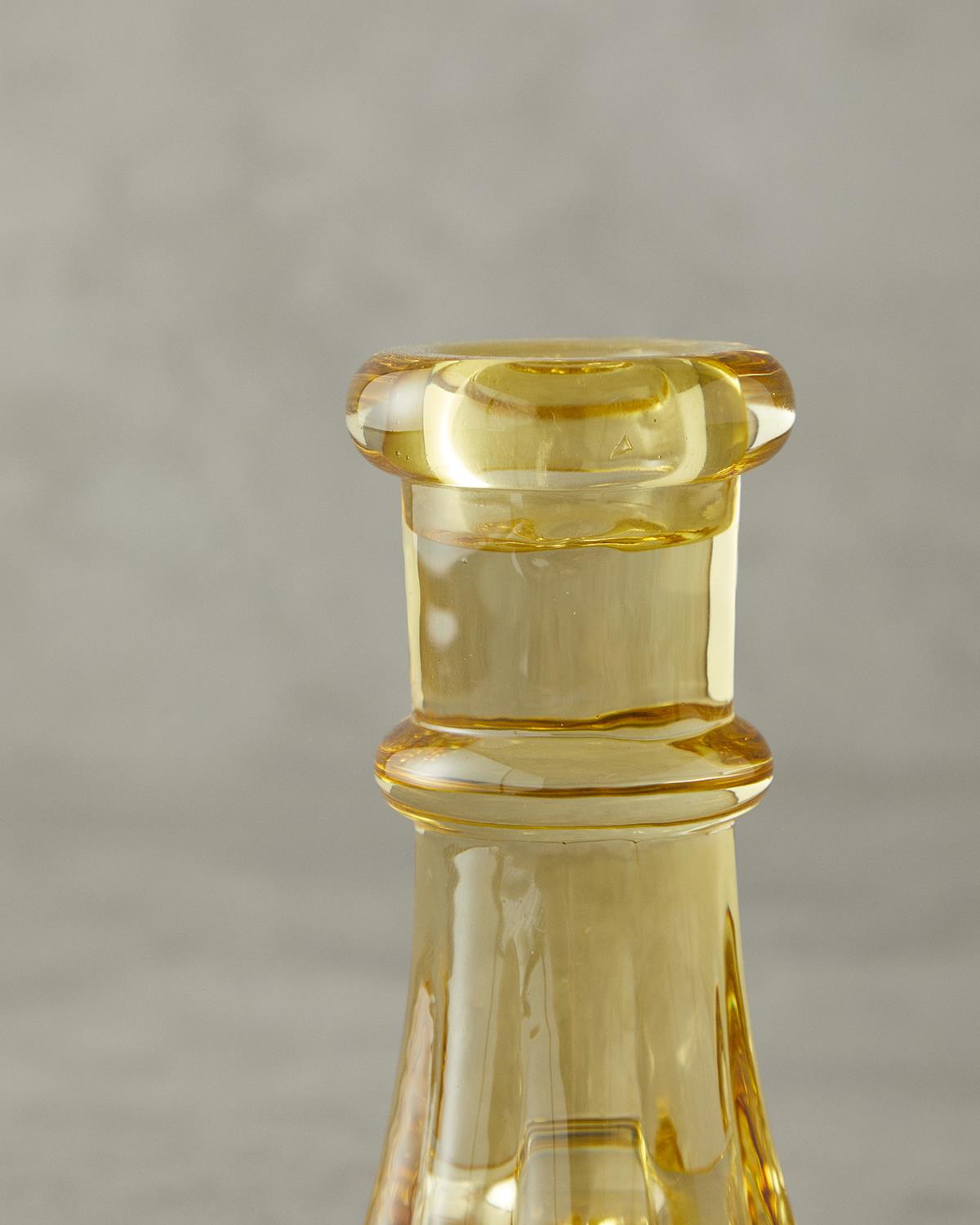 Cyrstal Cam Şamdan Amber