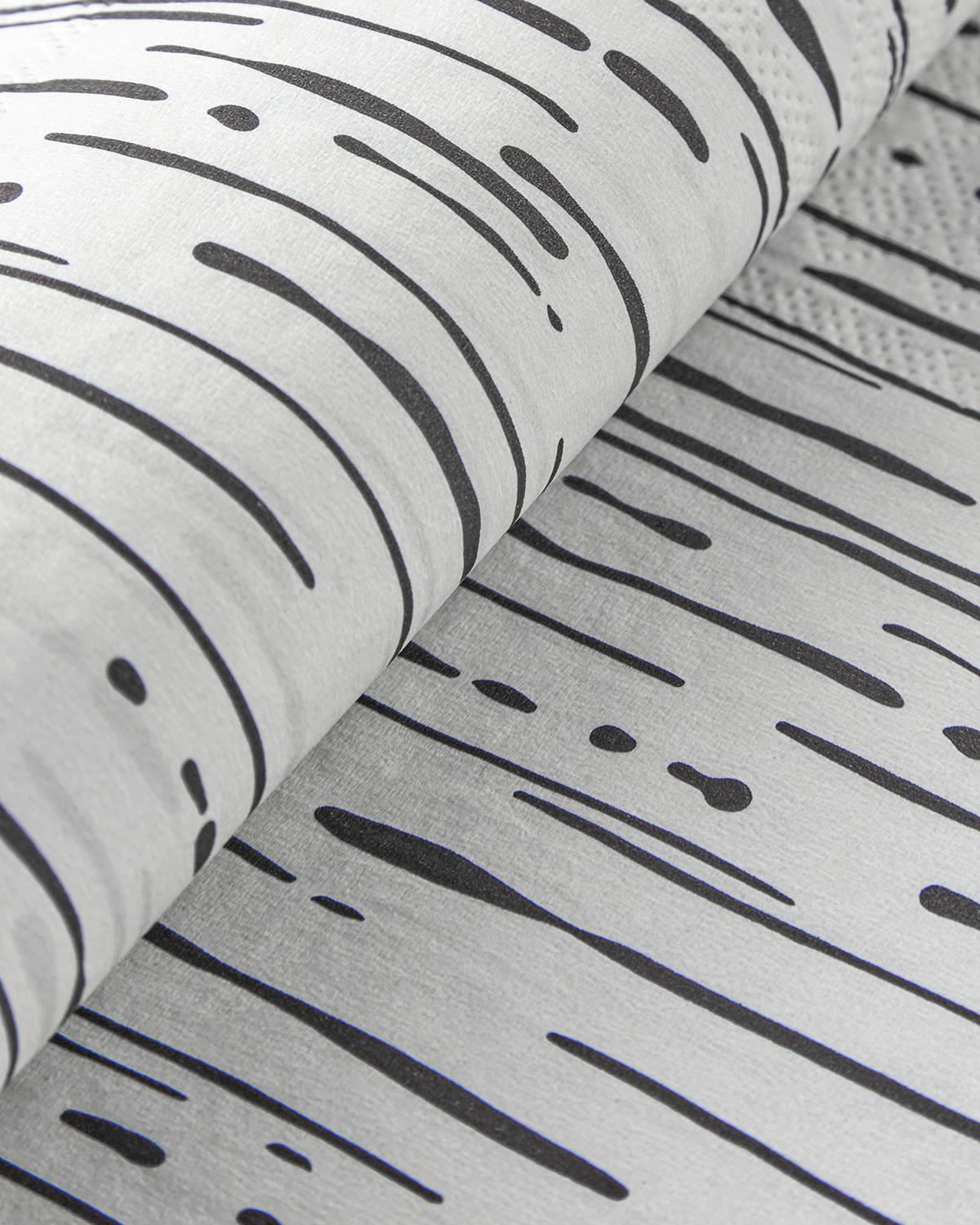 Darkness Kağıt 20'li Kağıt Peçete 33x33 cm Siyah - Beyaz