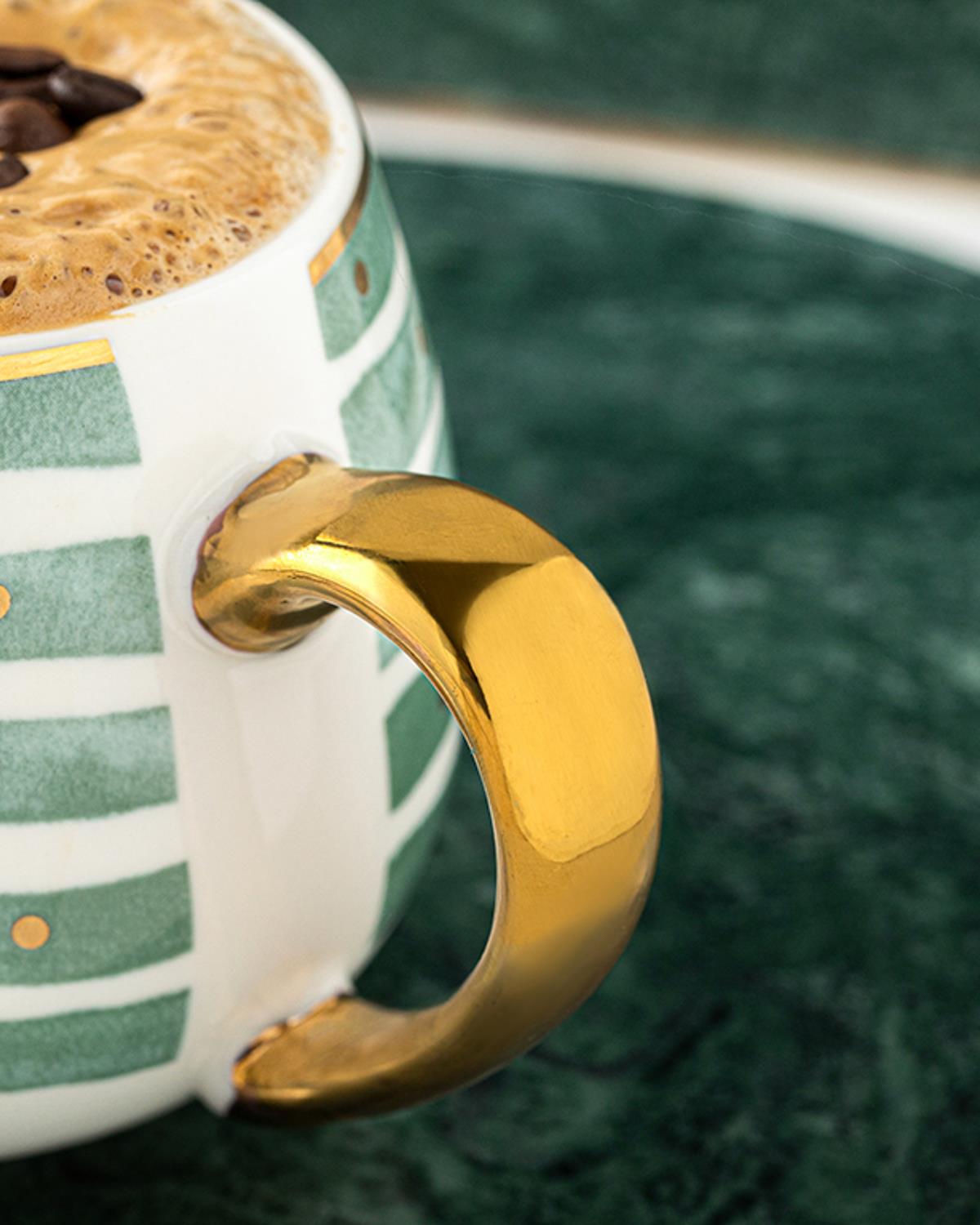 Dialine New Bone China Kupa Yeşil