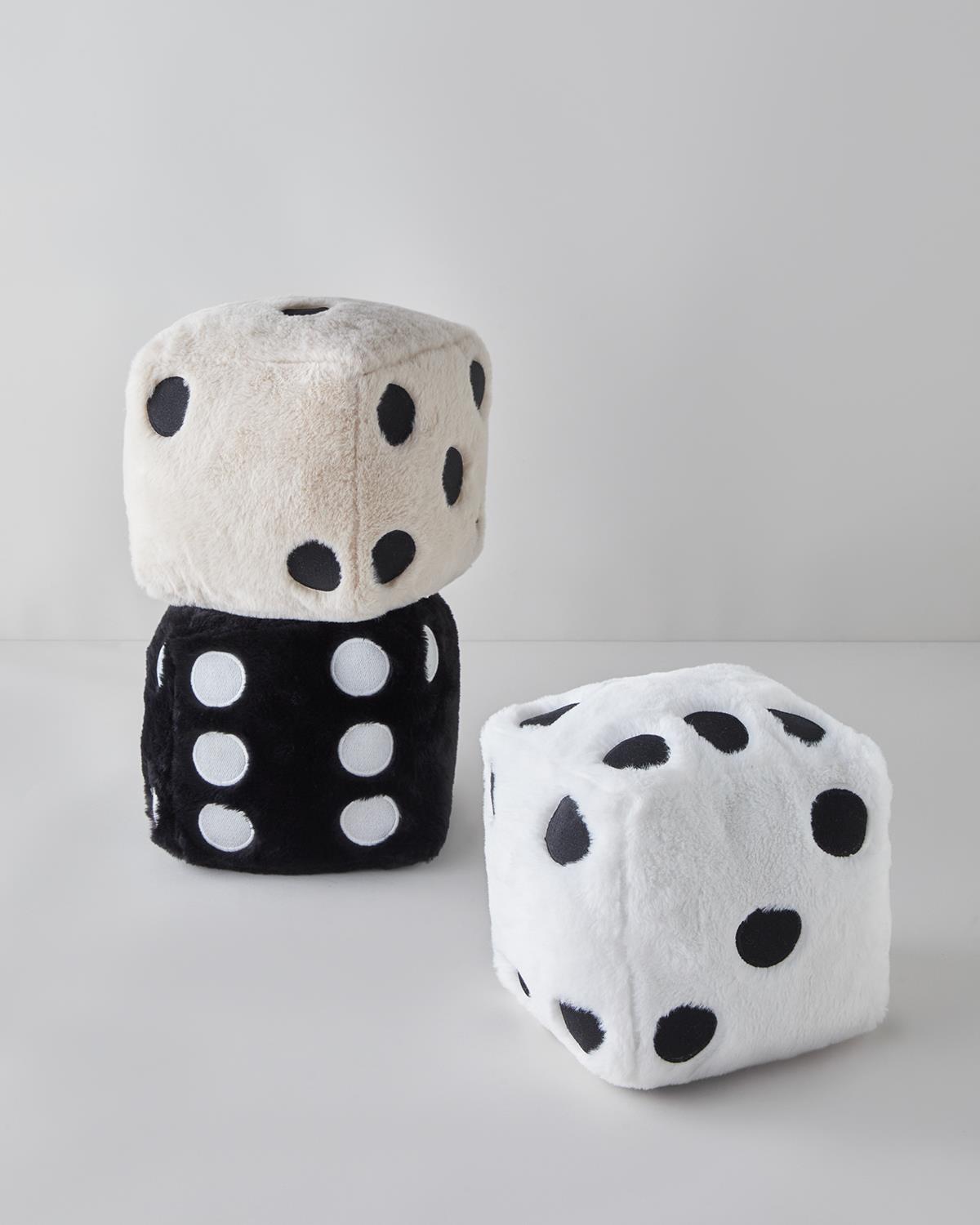 Dice Dekoratif Kırlent 20x20 cm Siyah