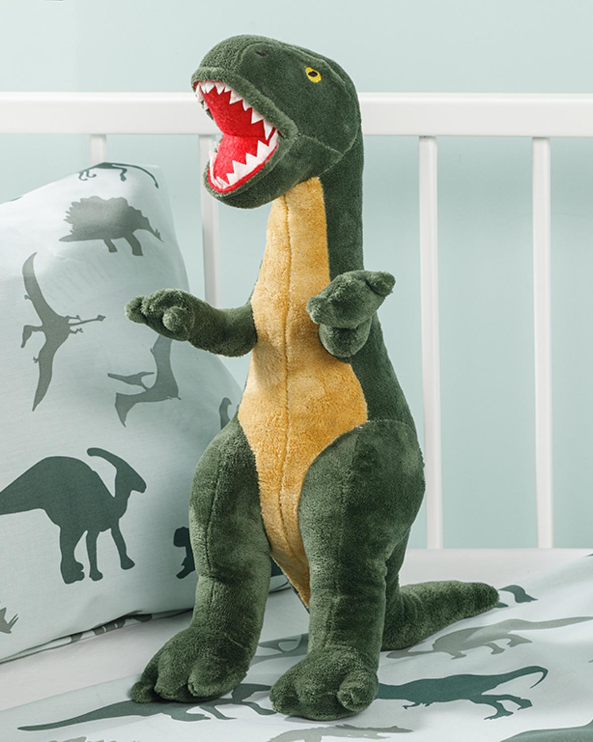 Dinasours Dekoratif Kırlent Yeşil