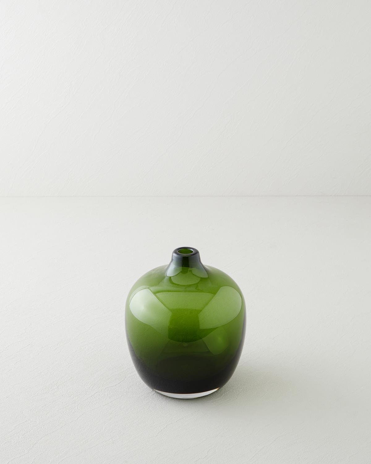 Dolce Cam Vazo 20 cm Yeşil