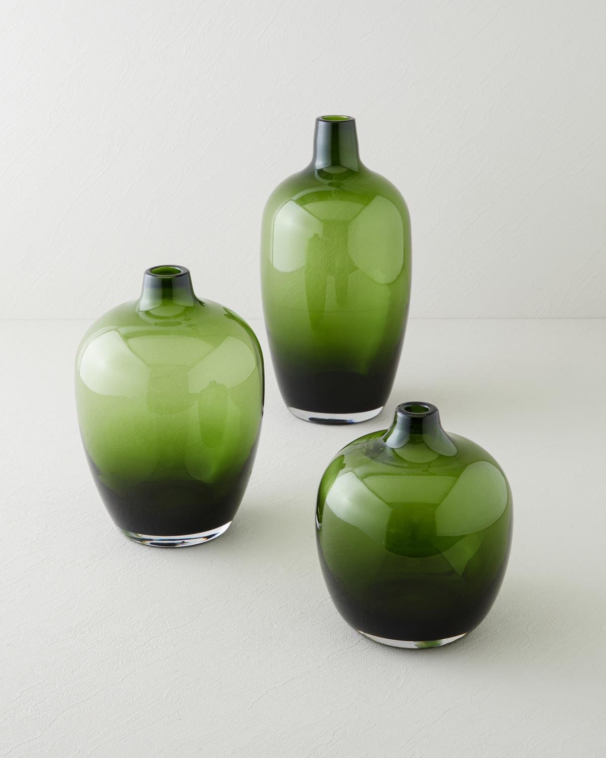 Dolce Cam Vazo 20 cm Yeşil