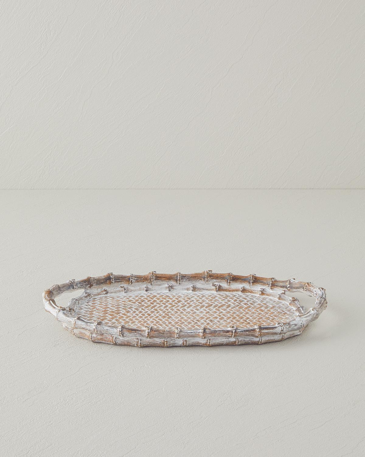 Doris Dekoratif Tepsi 33x3,5x19,5 cm Naturel