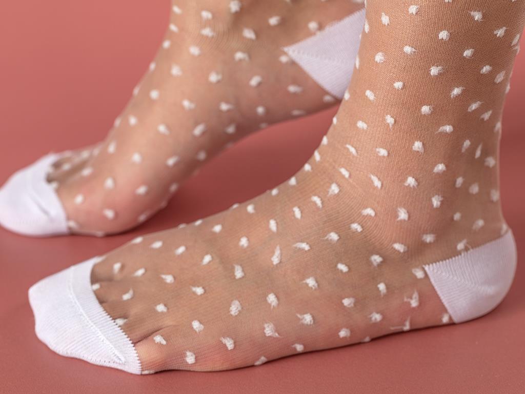 Dots Kadın Ten Çorap Gold
