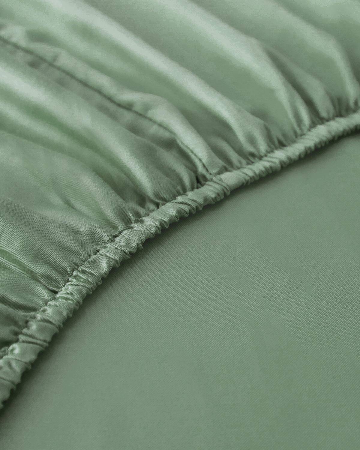 Düz Pamuklu Çift Kişilik Lastikli Çarşaf 160x200 cm Çağla Yeşili
