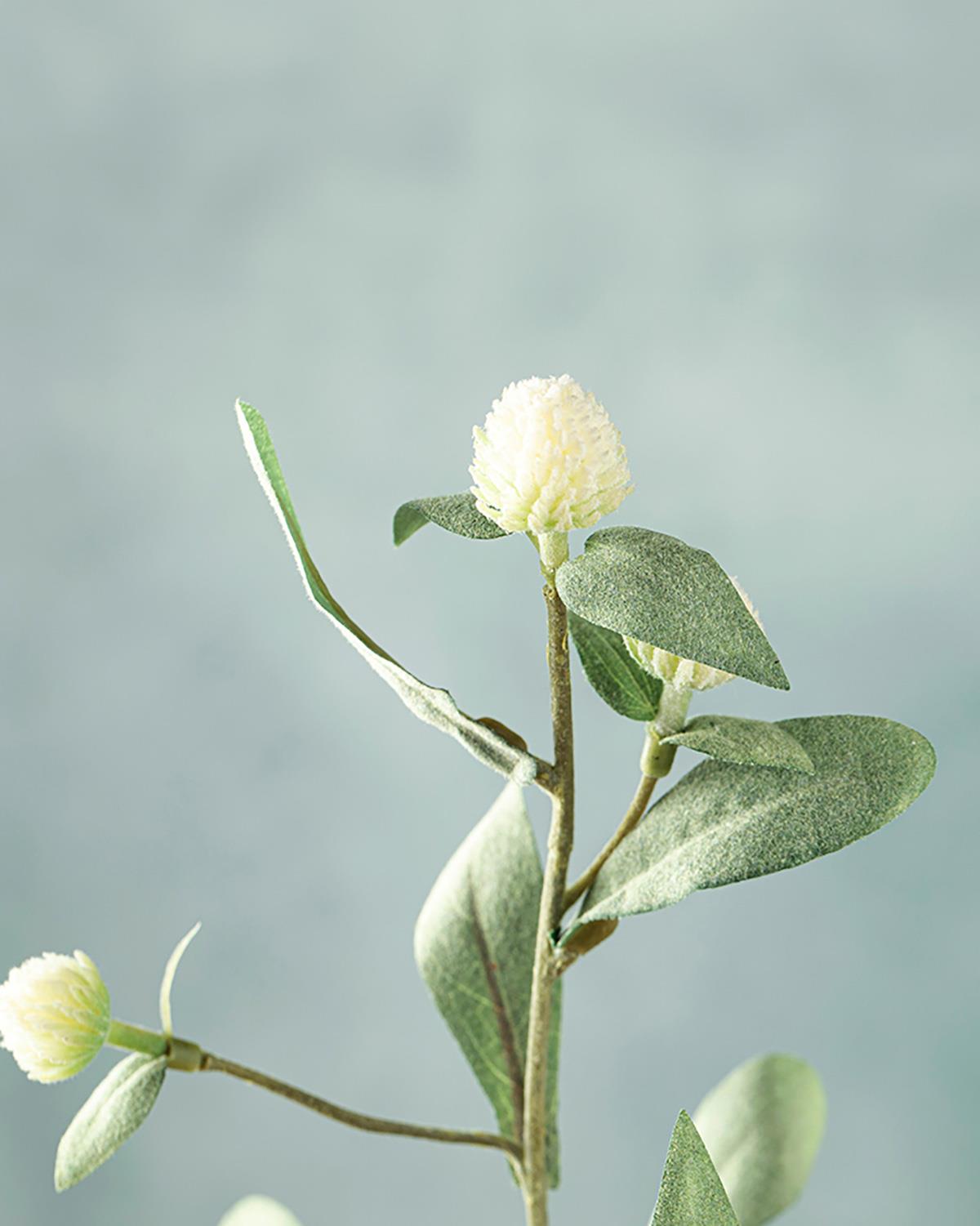 Elegant Flower Tek Dal Yapay Çiçek Beyaz