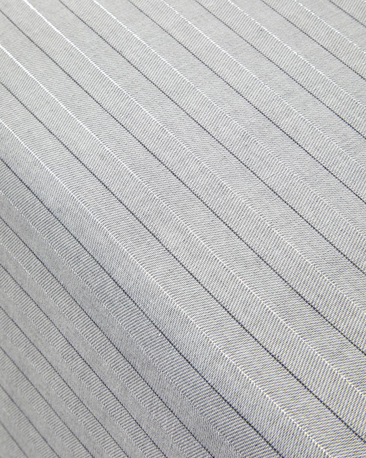 Elegant İpliği Boyalı Çift Kişilik Nevresim Takımı 200x220 cm Gümüş
