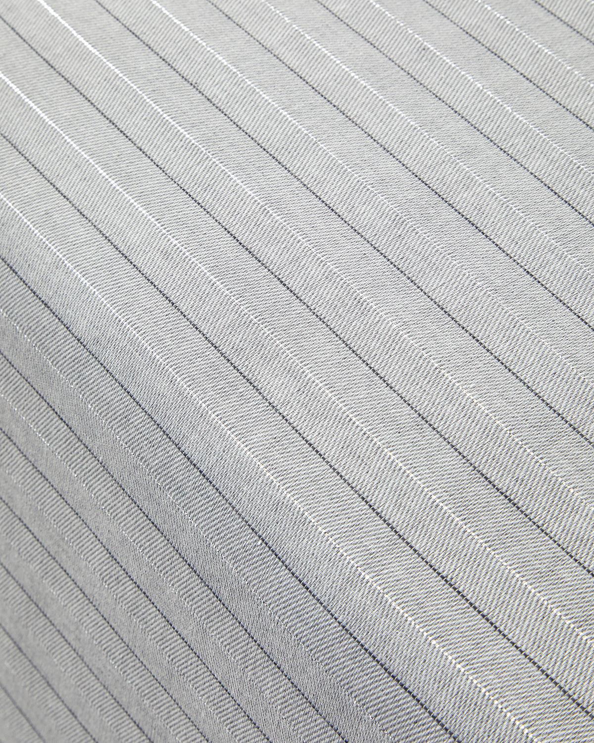 Elegant İpliği Boyalı Tek Kişilik Nevresim Takımı 160x220 cm Gümüş