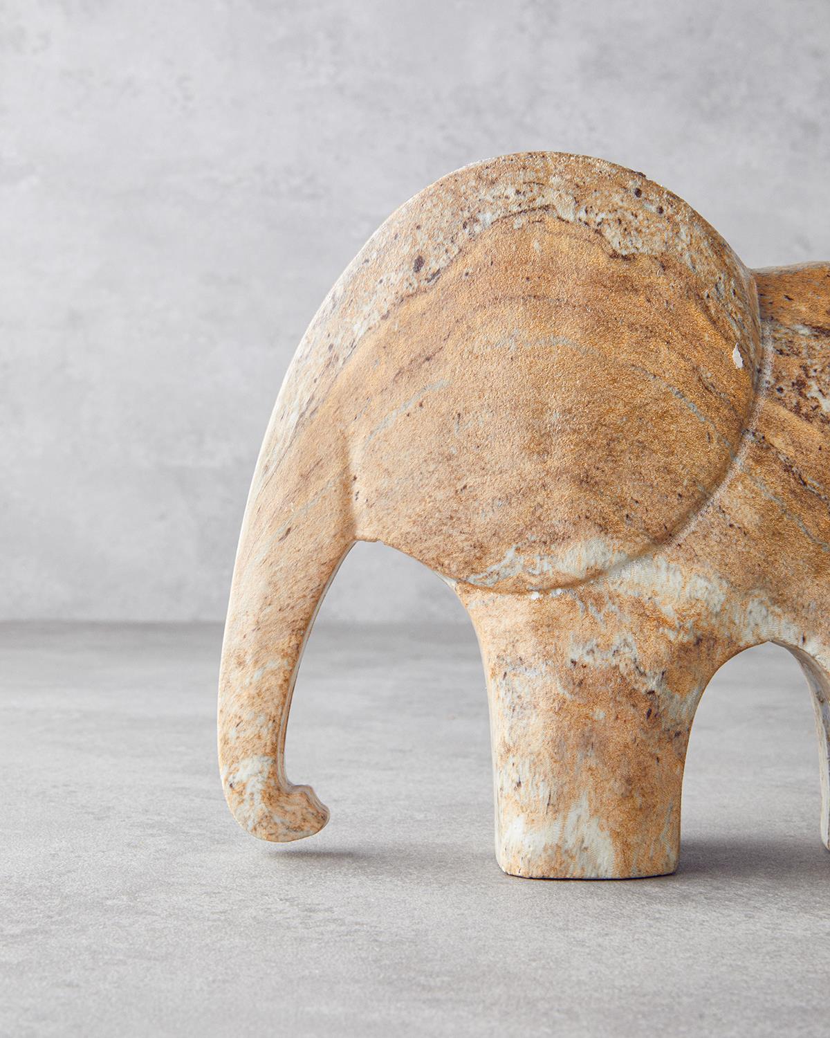 Elephant Biblo 14x5x12,5 cm Naturel