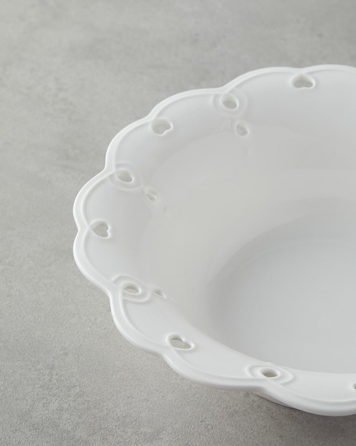 Elodie Porselen Kase 23 cm Beyaz