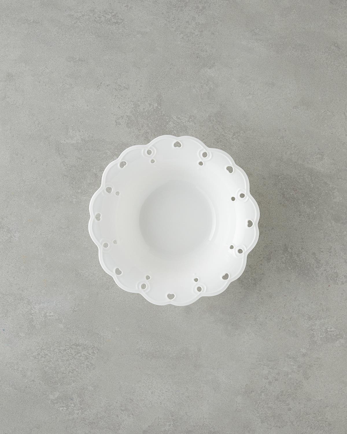 Elodie Porselen Kase 23 cm Beyaz