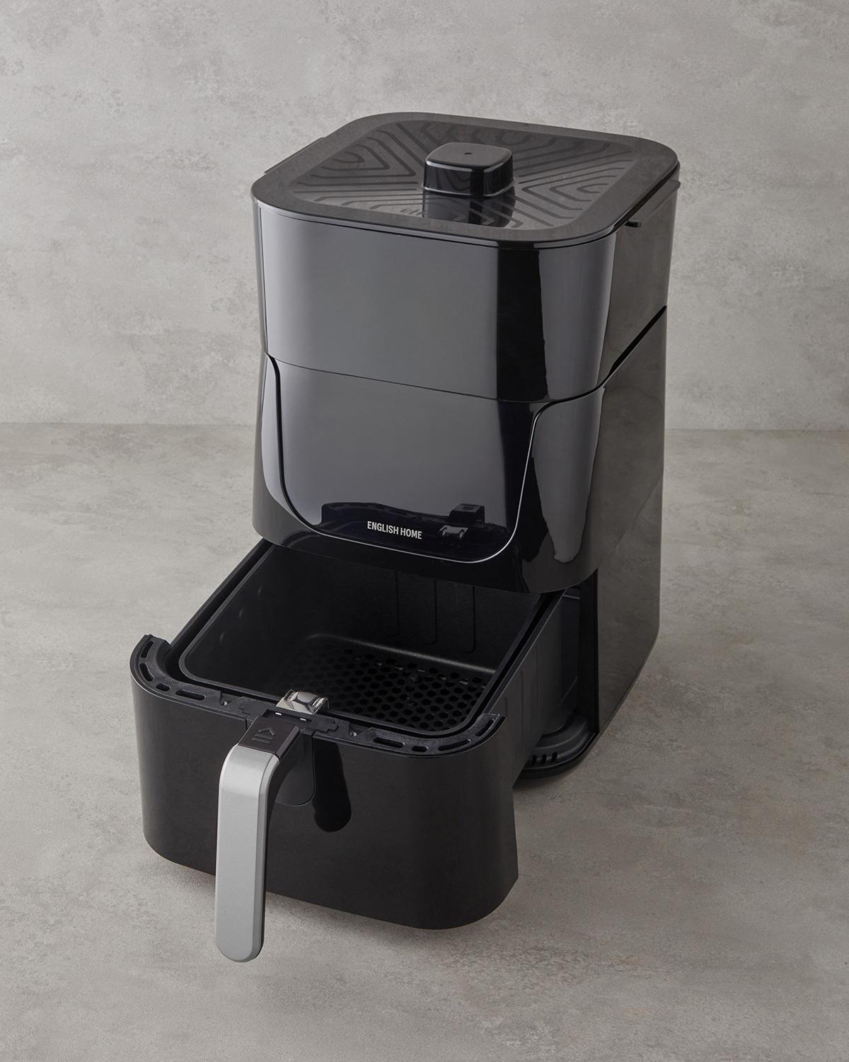 English Home AIF 2030 XL Sıcak Tutma Hazneli Air Fryer 1500W Siyah-Krom