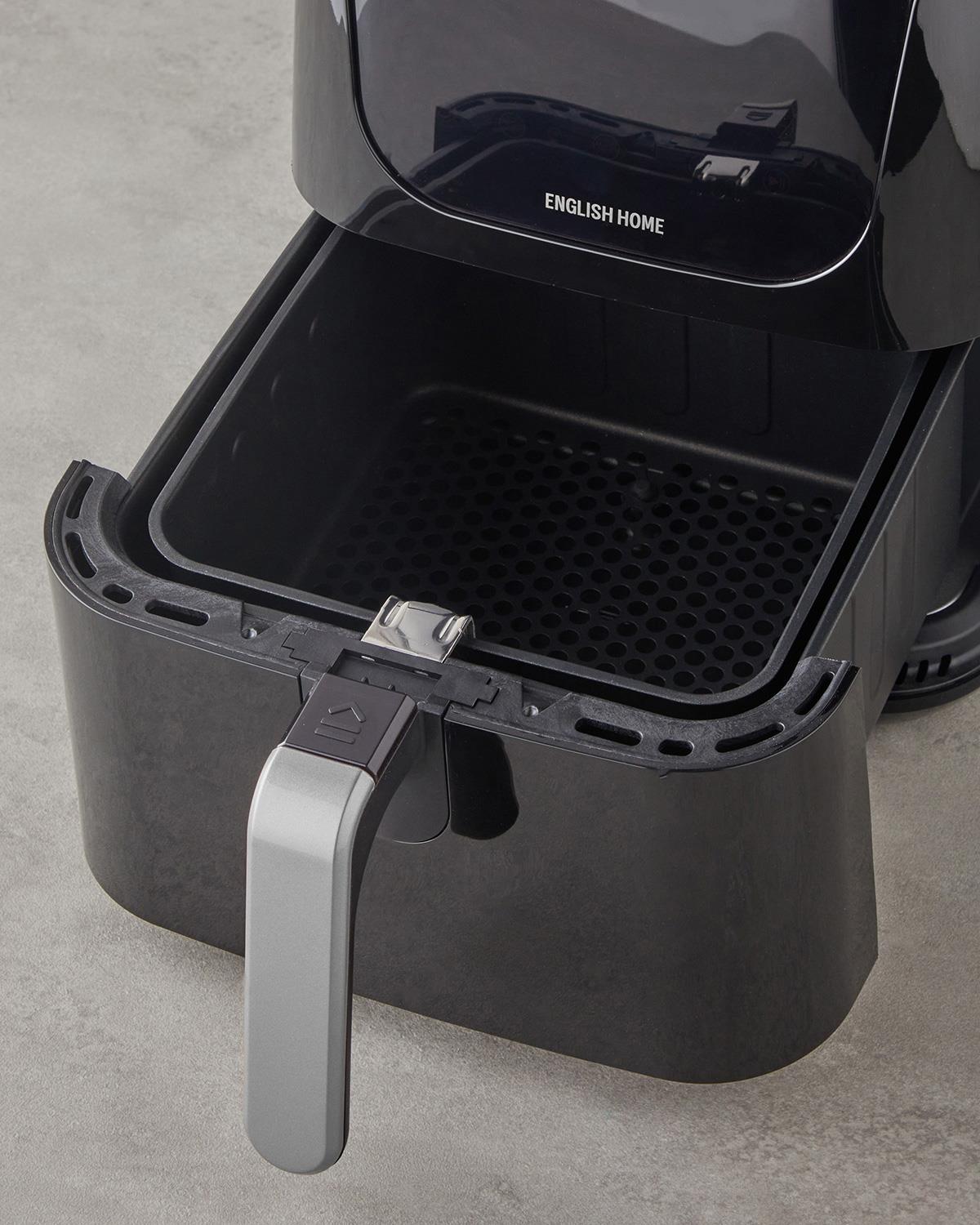 English Home AIF 2030 XL Sıcak Tutma Hazneli Air Fryer 1500W Siyah-Krom