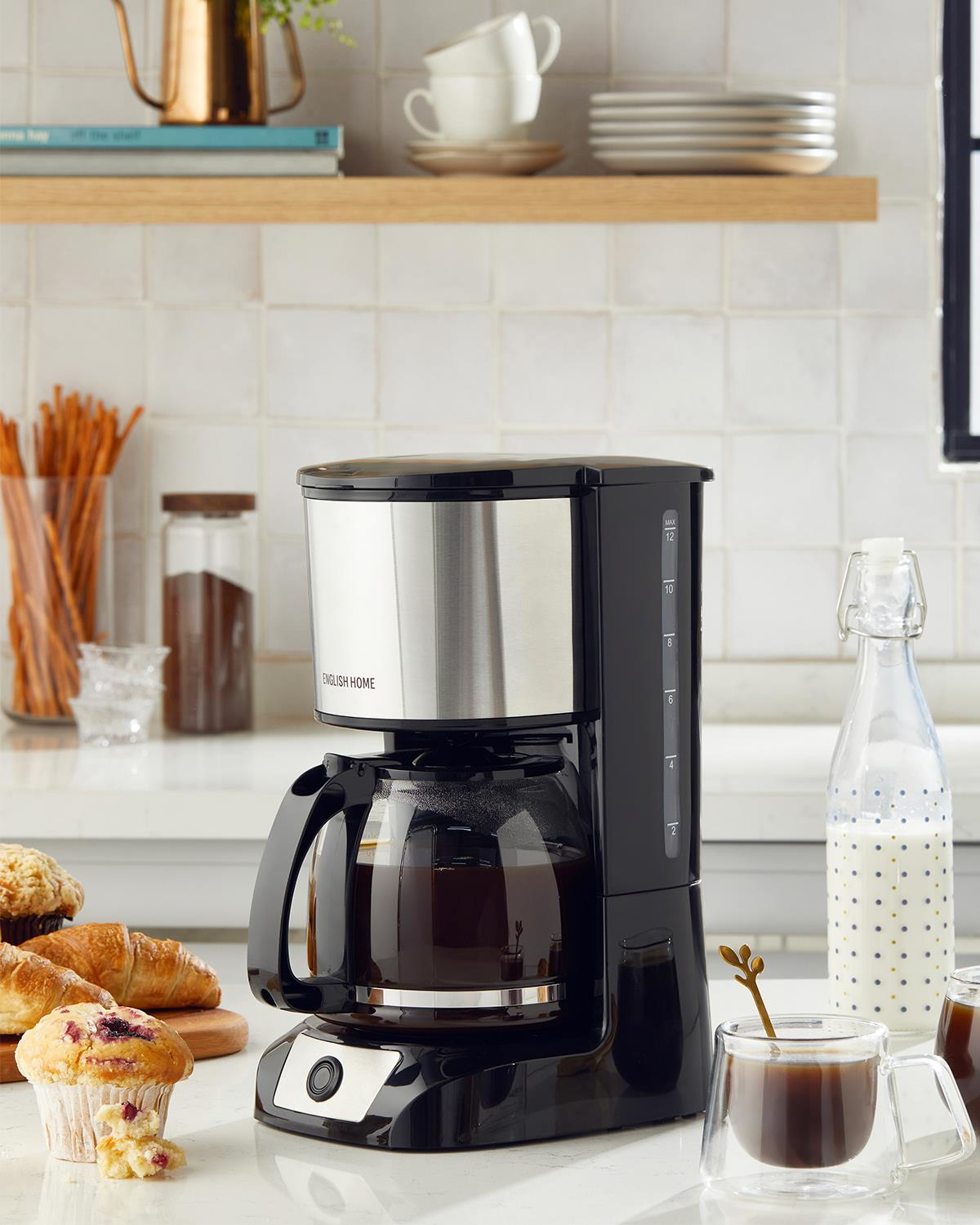 English Home FKM 6001 Coffee Talks Filtre Kahve Makinesi 1,5 LT Siyah
