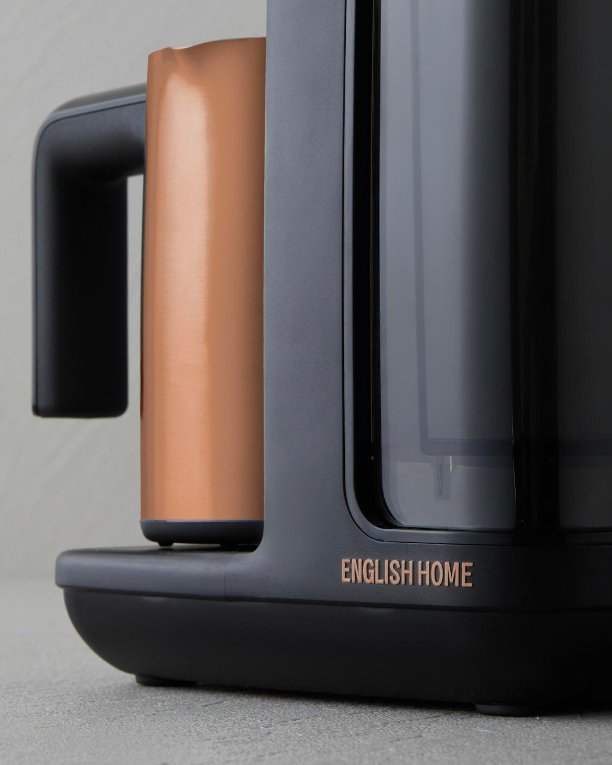 English Home TKM 6020 Su Hazneli Çift Hazneli Türk Kahvesi Makinesi Siyah-Bakır