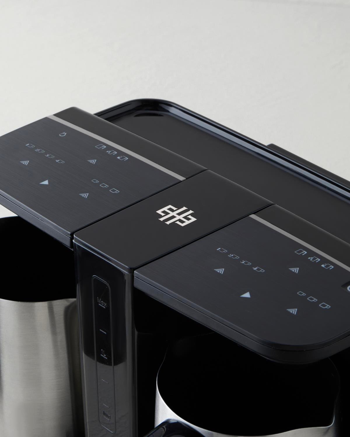 English Home TKM 6020 Su Hazneli Çift Hazneli Türk Kahvesi Makinesi Siyah-Krom