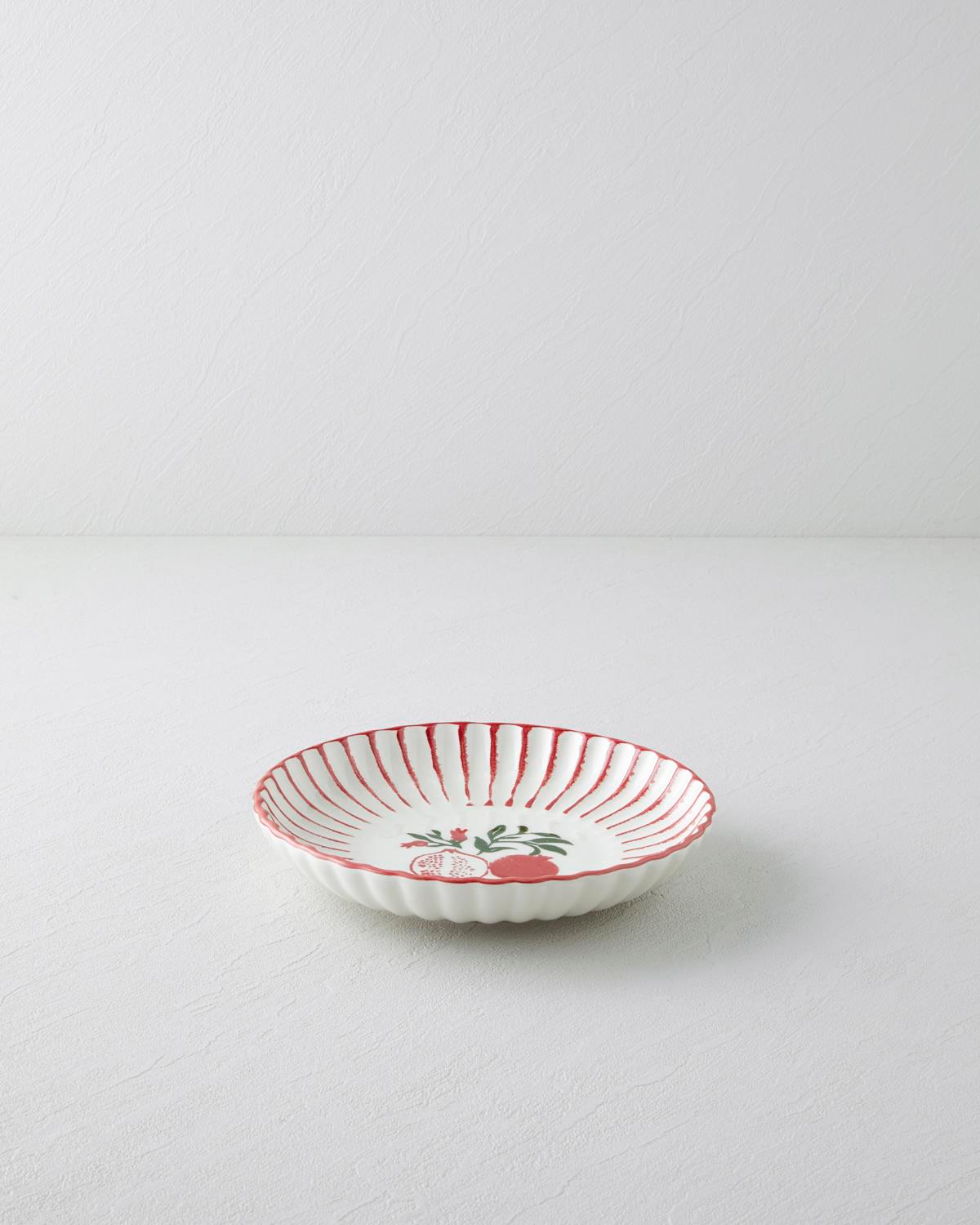 Etna Seramik Çukur Tabak 21 cm Kırmızı