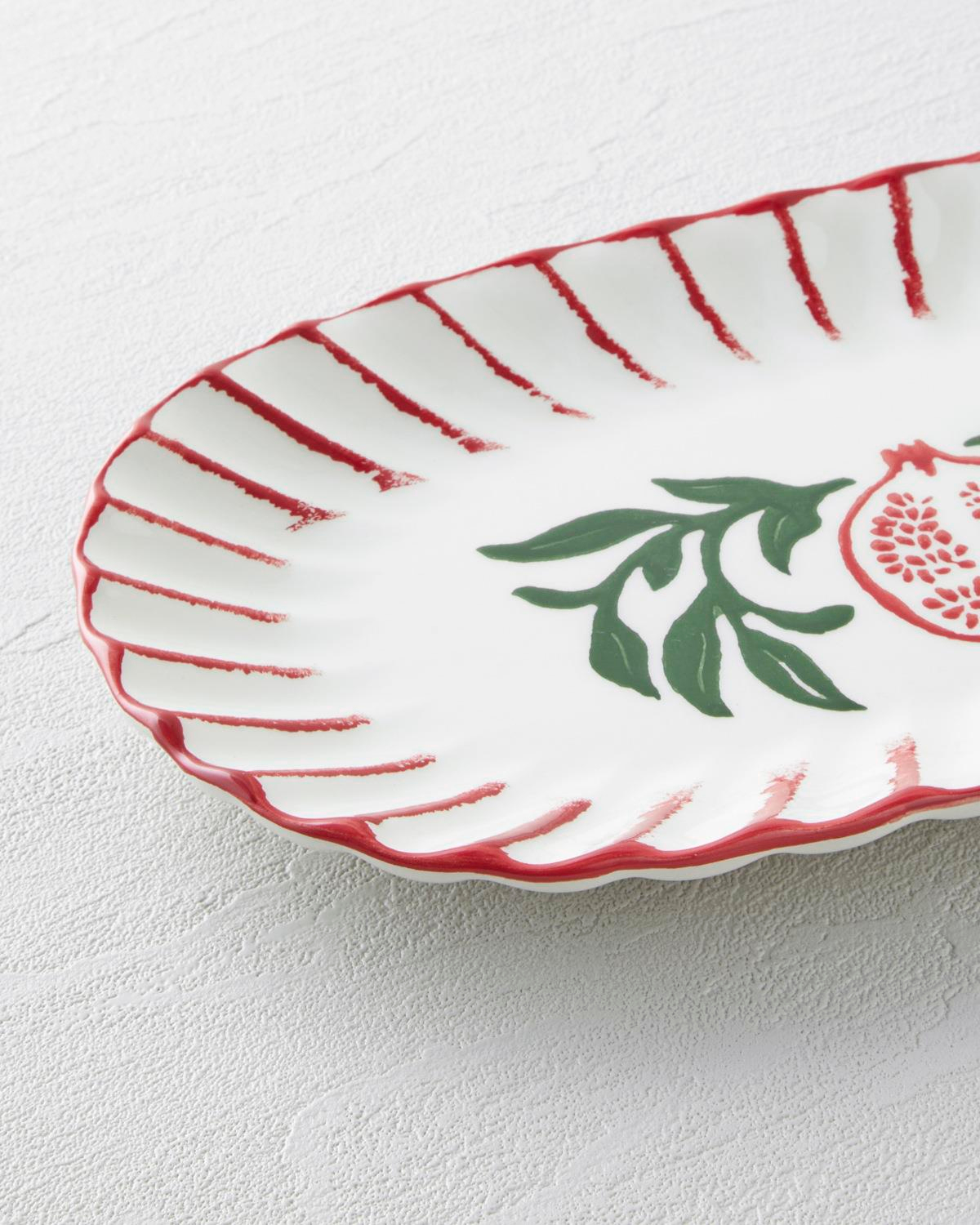 Etna Seramik Kayık Tabak 28,5x15,5 cm Kırmızı