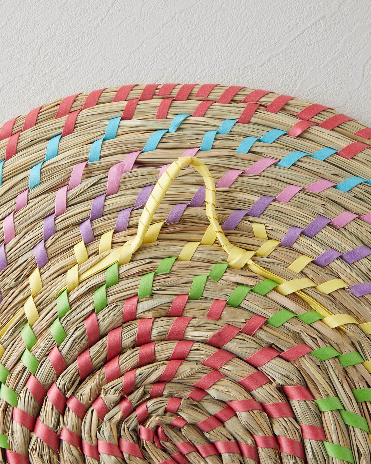 Exotic Lines Hasır Duvar Aksesuarı Multicolor