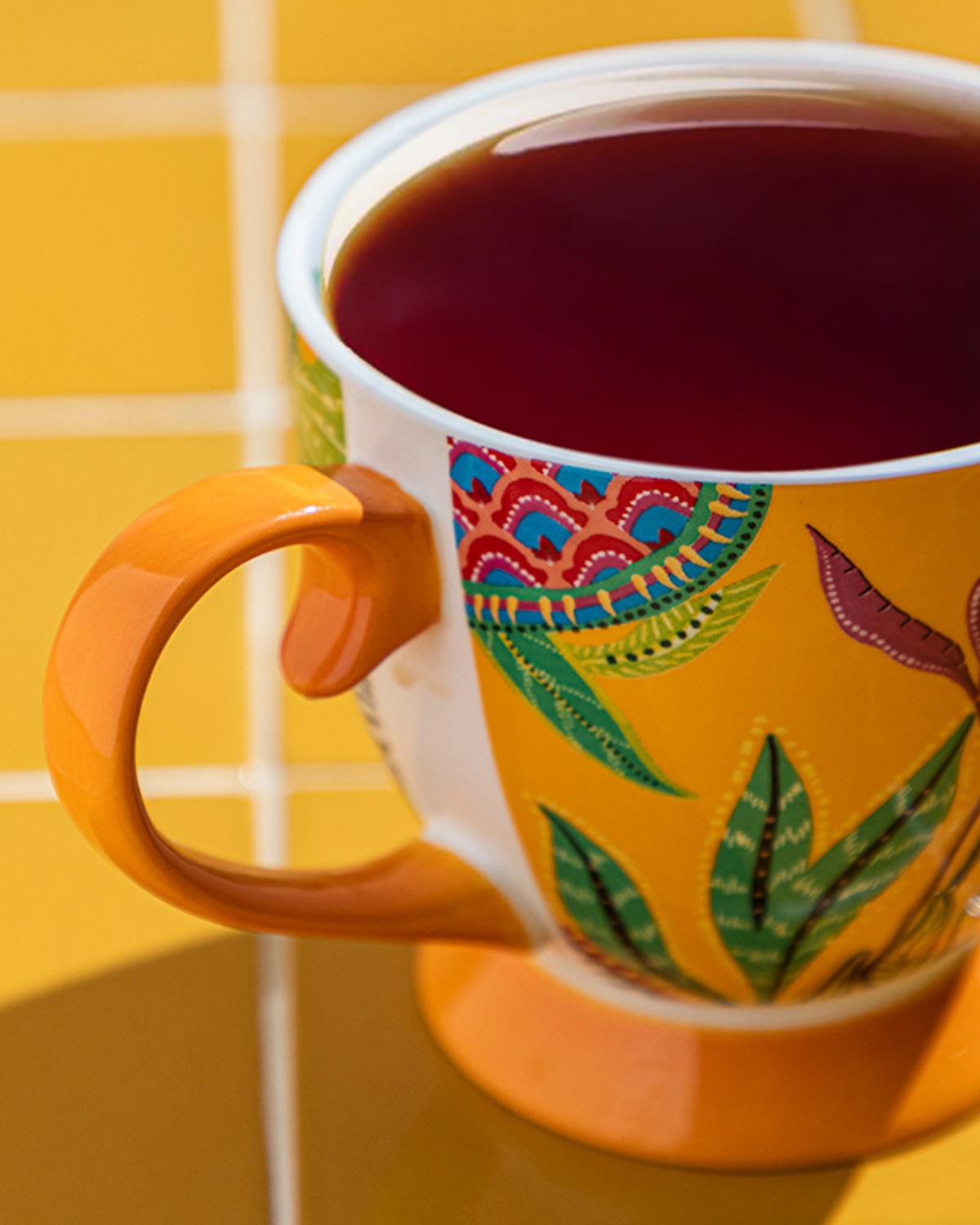 Exotic Wild New Bone China Kupa 460 ml Sarı