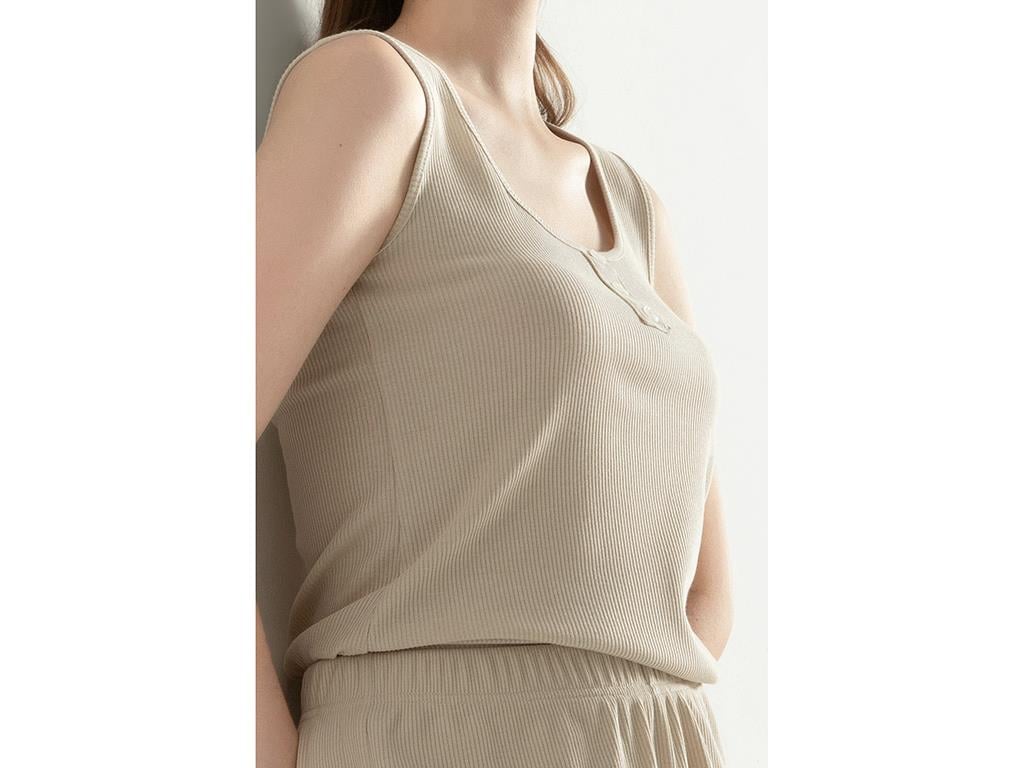 Fairy Viskon Kadın Pijama Takımı Bej