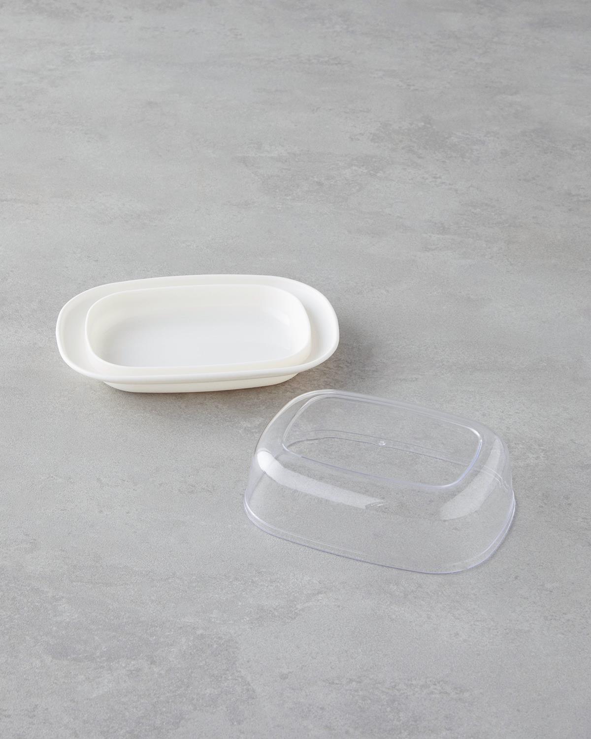 Fausta Plastik Saklama Kabı 17,4 x 12,5 x 6 cm Krem