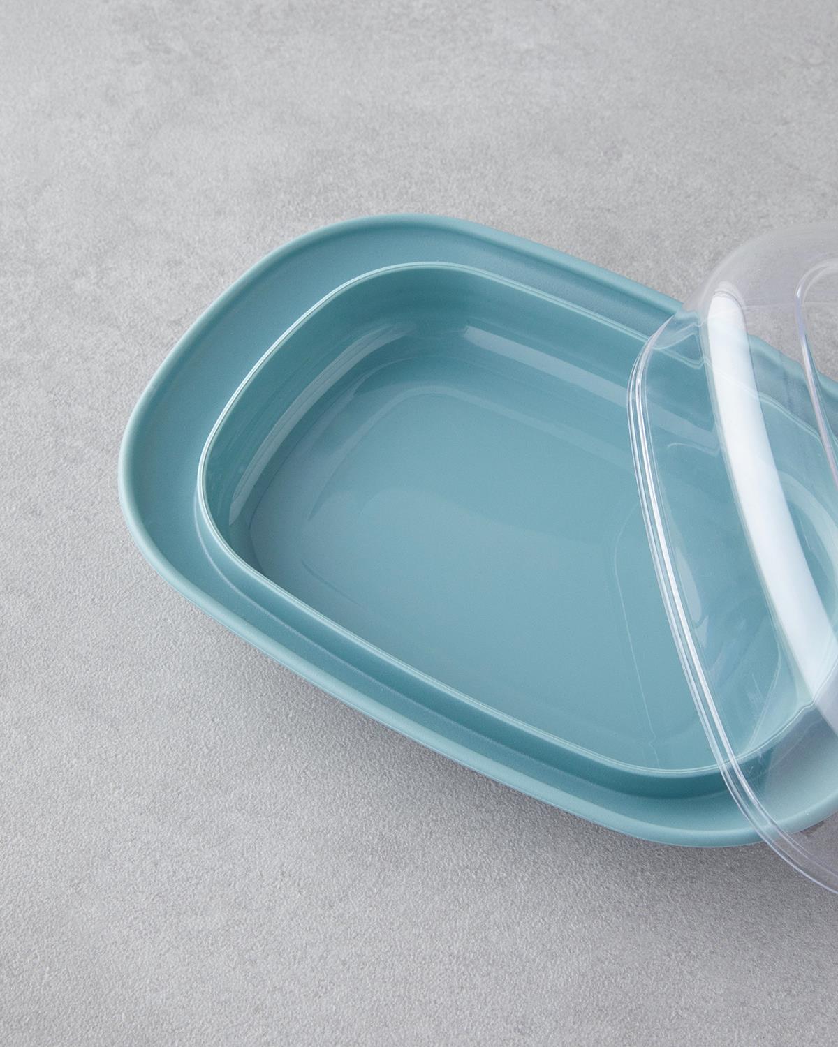 Fausta Plastik Saklama Kabı 17,4 x 12,5 x 6 cm Yeşil