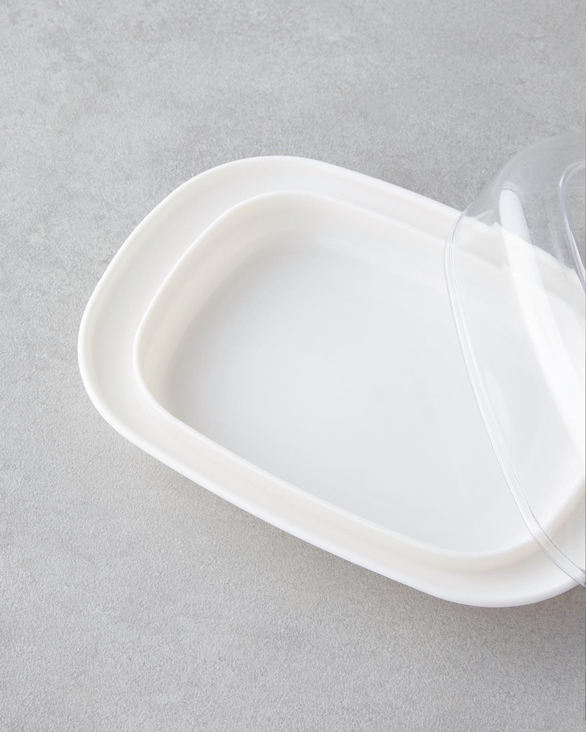Fausta Plastik Saklama Kabı 17,4 x 12,5 x 6 cm Krem