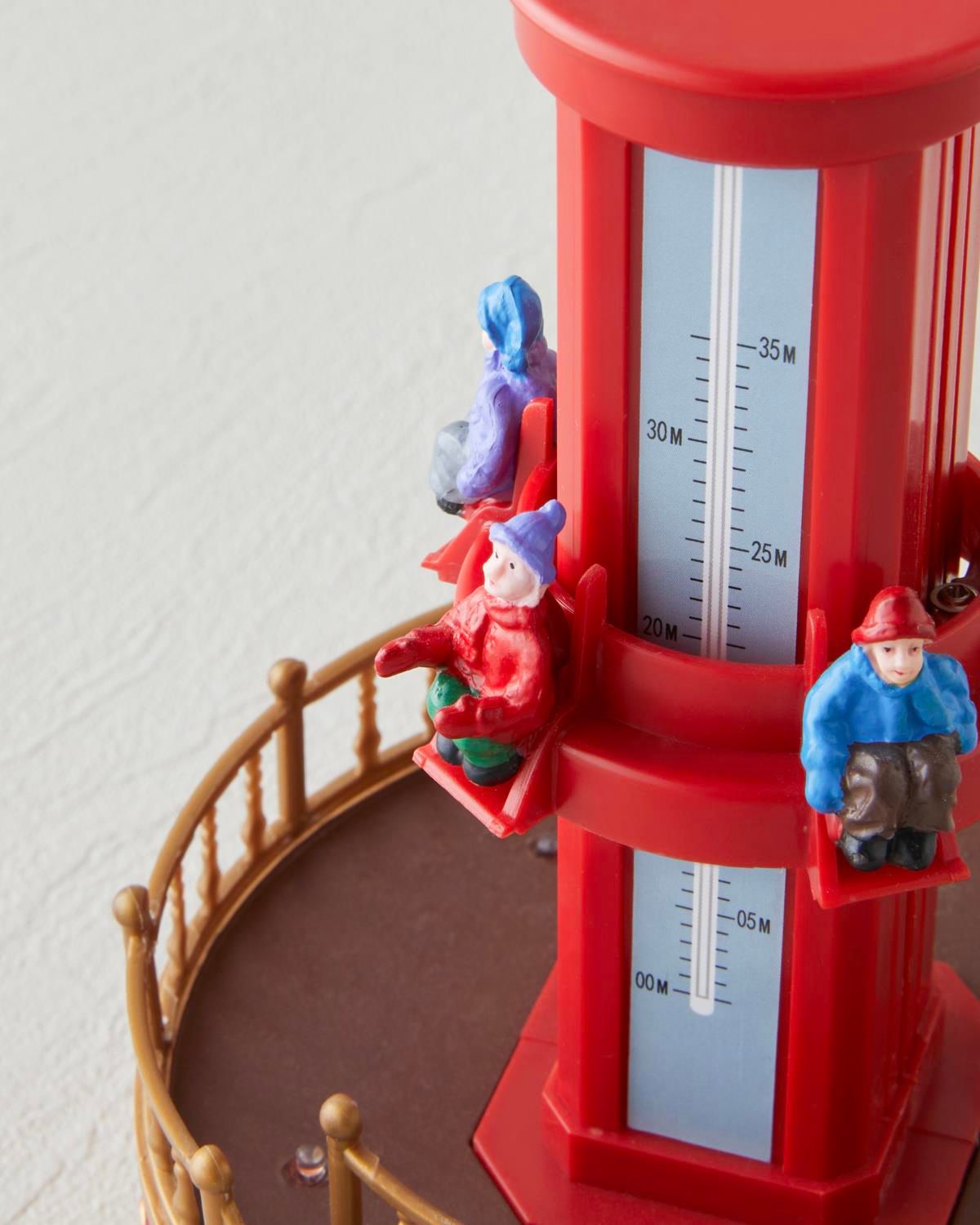 Ferris Wheel Müzik Kutusu 13x13x18.5 cm Kırmızı