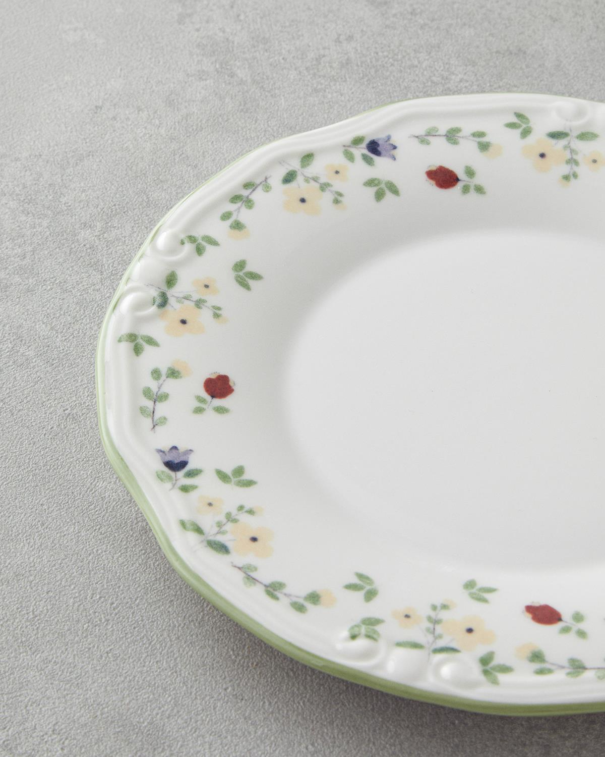 Fiorellino Porselen 8 Parça 2 Kişilik Kahvaltı Takımı Yeşil-Sarı-Pembe-Mavi