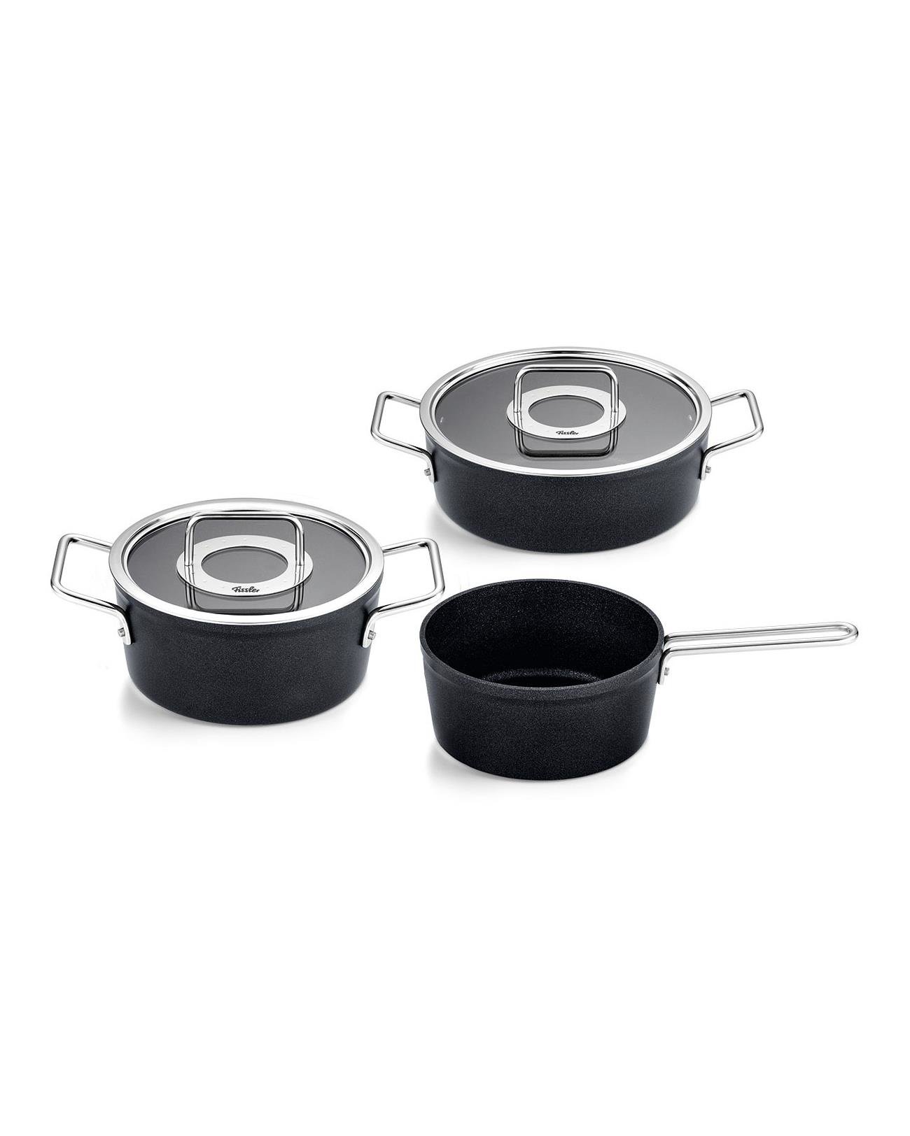 Fissler Adamant 5 Parça Tencere Seti 18-20-24 cm Siyah