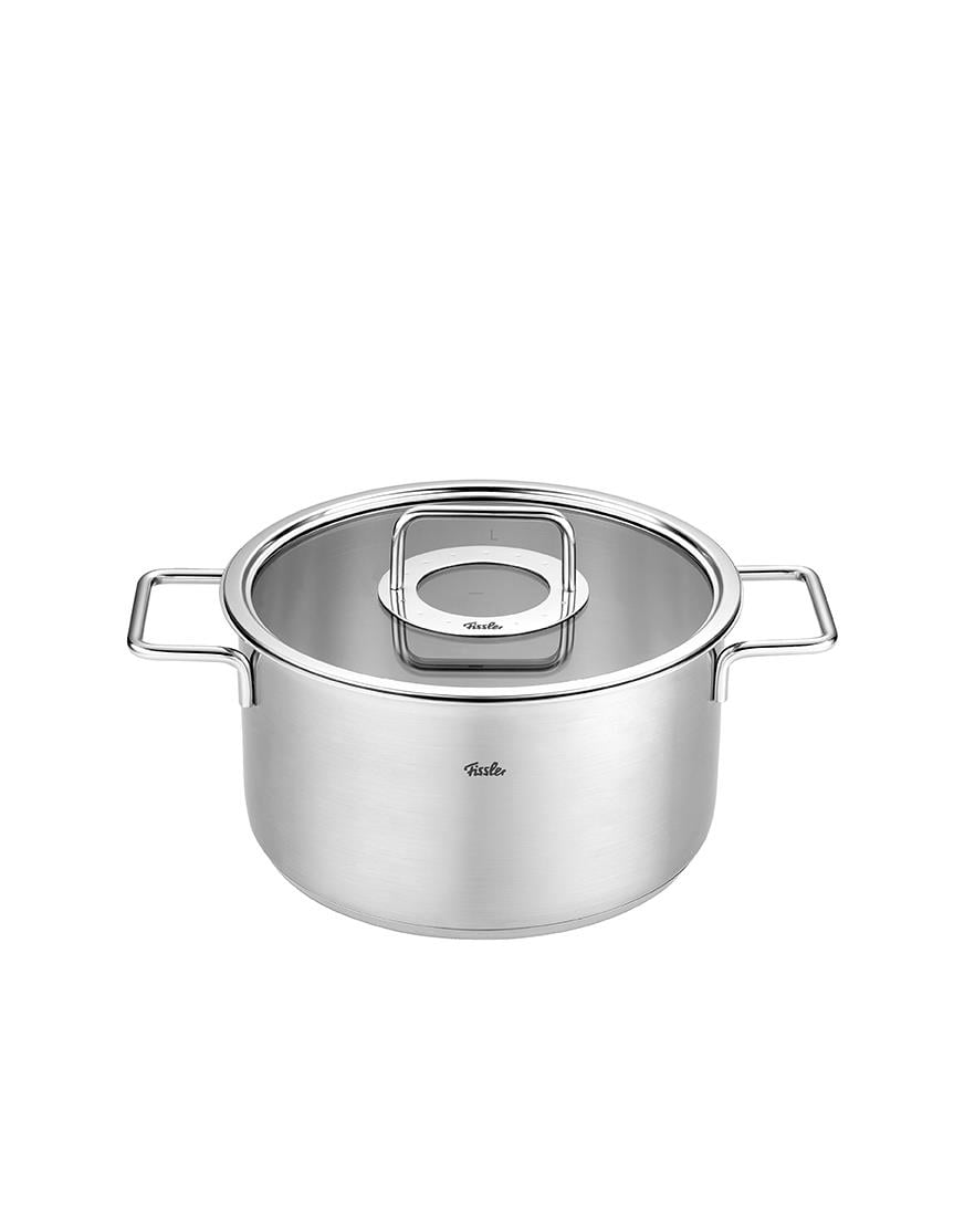 Fissler Pure Collection Paslanmaz Çelik 9 Parça Tencere Seti 16-16-20-20-24 cm Silver